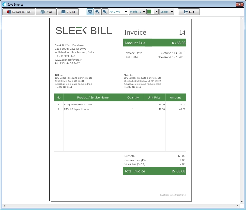 Ipad Invoice Template