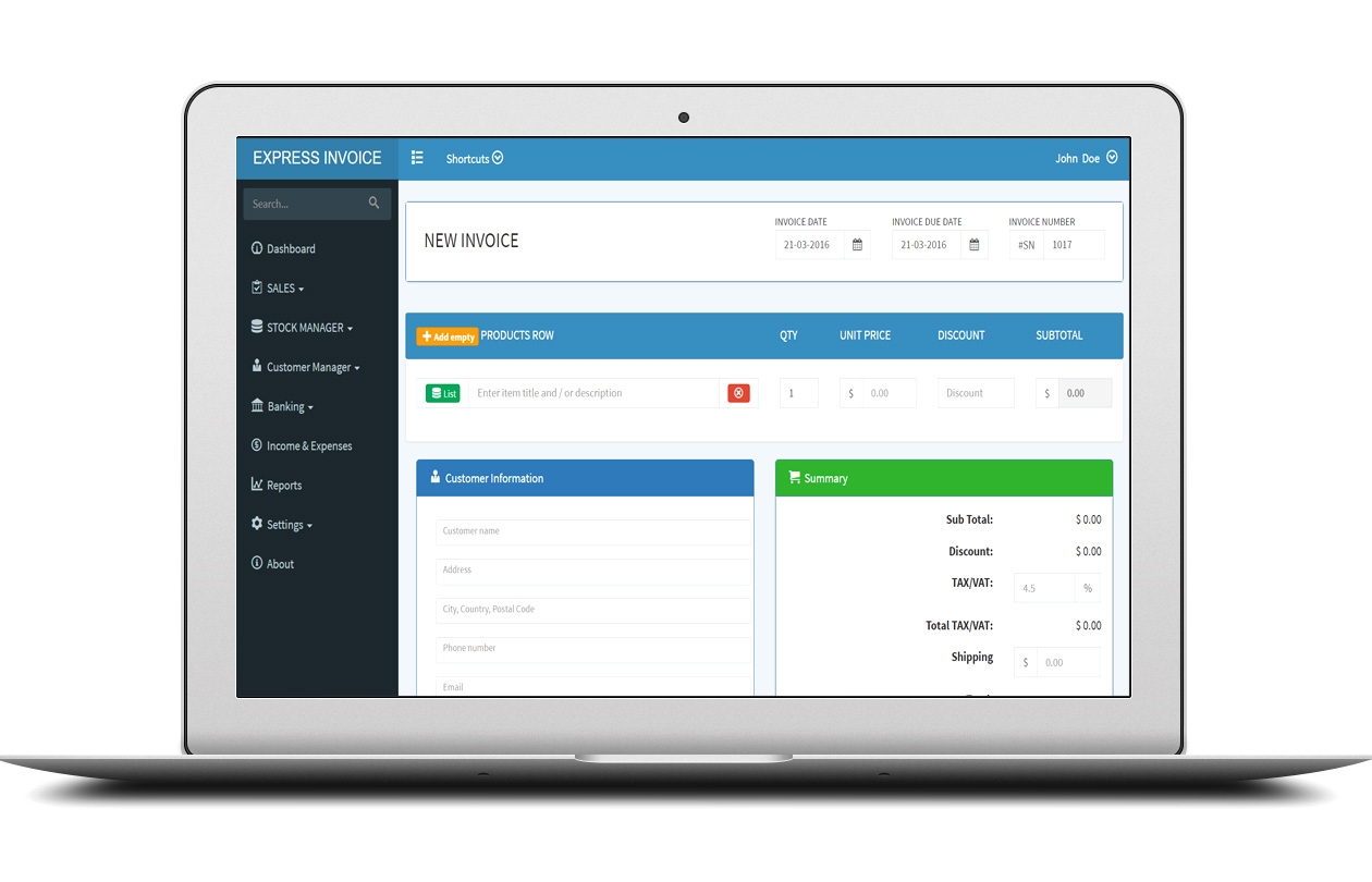 express invoice professional invoicing with