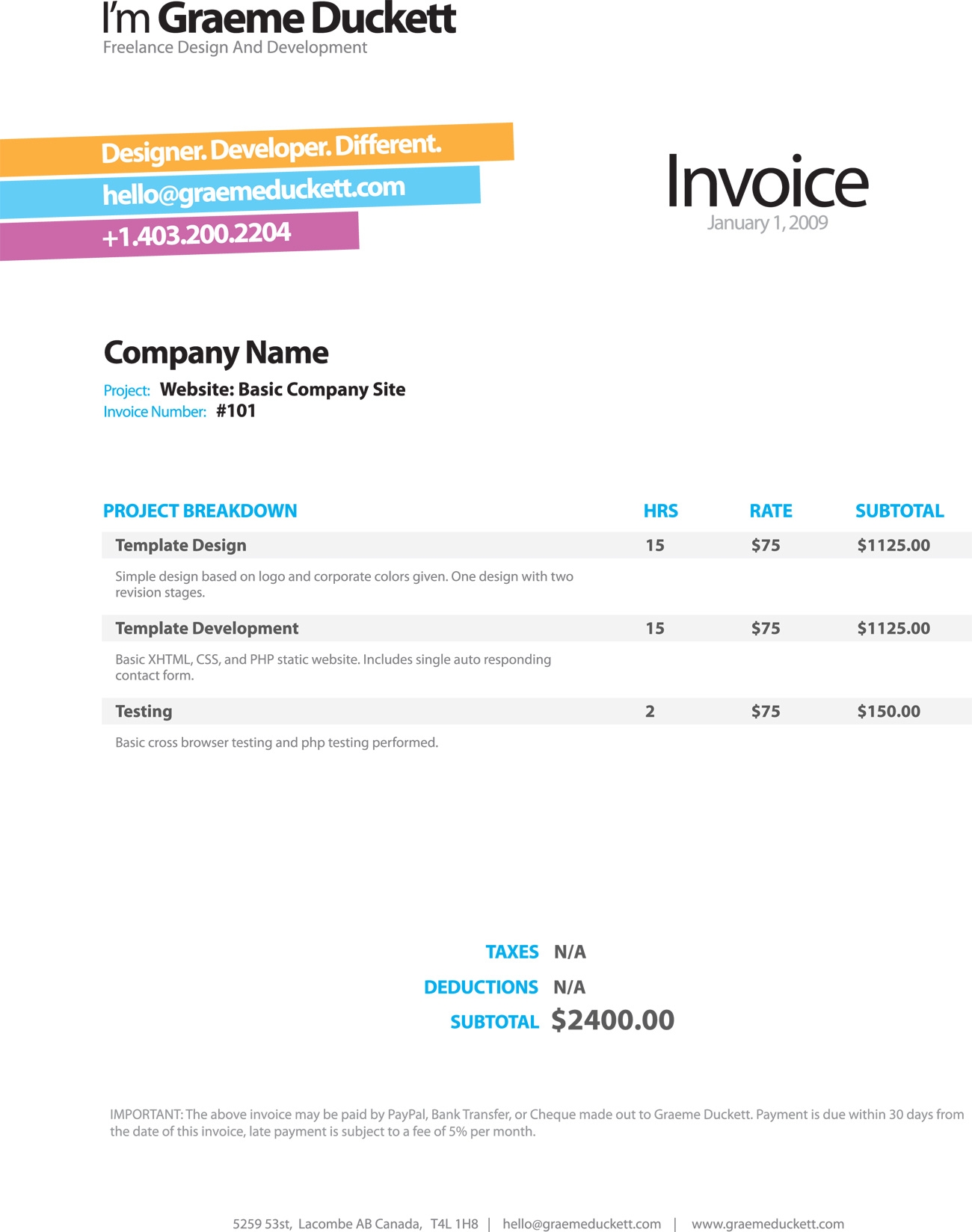 Best Invoice Design * Invoice Template Ideas