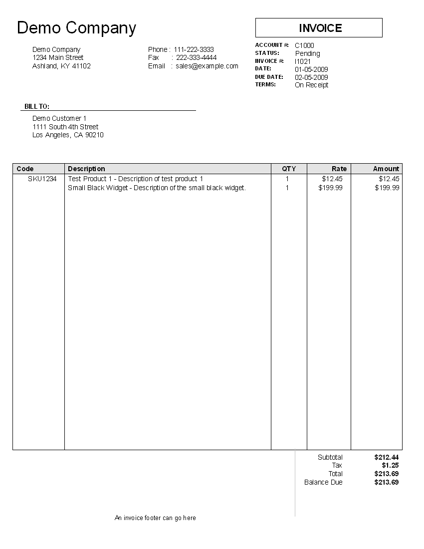 invoice services template kbilling help 850 X 1100