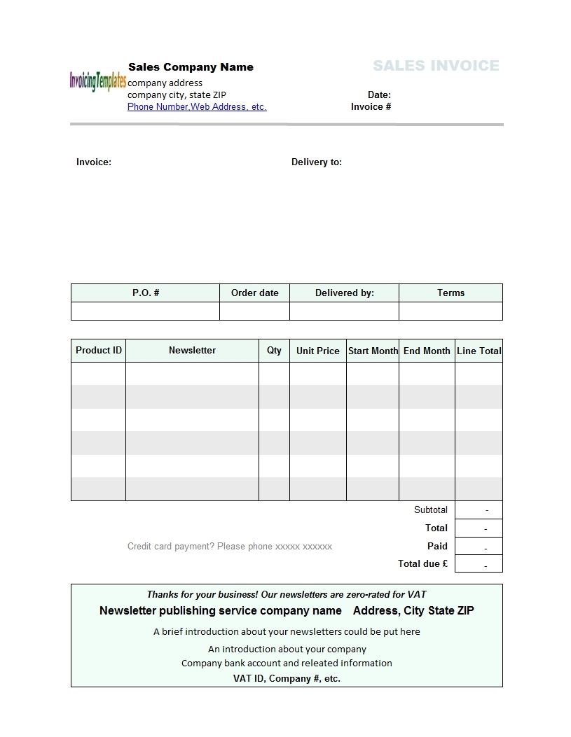 Invoice Template For Open Office * Invoice Template Ideas