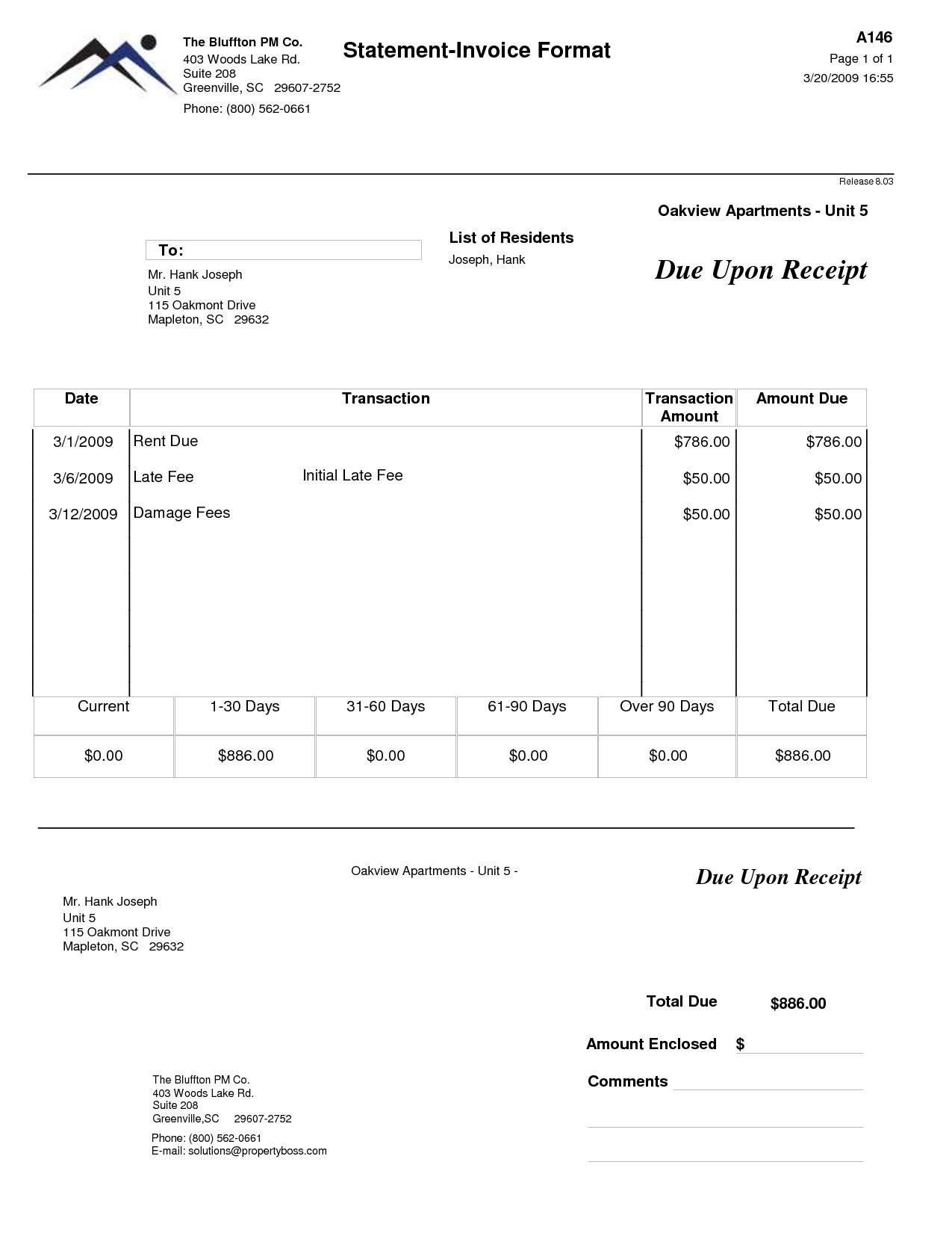 Invoice For Rent Invoice Template Ideas