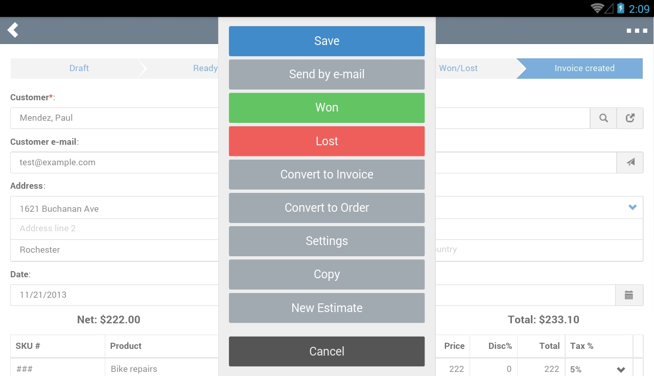salesman invoices amp quotes apk download free business app for invoice apps for android