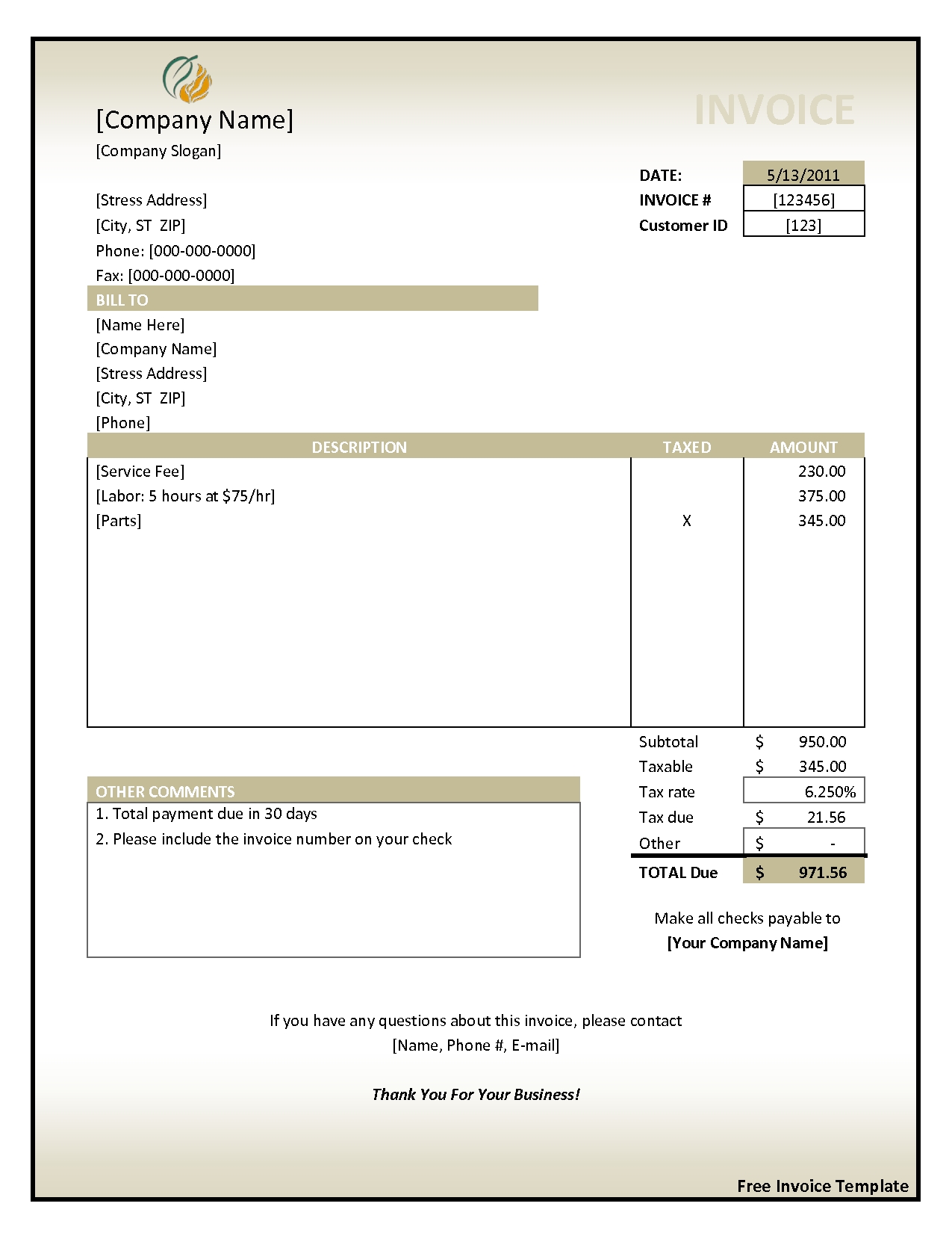 sample-medical-invoice-invoice-template-ideas