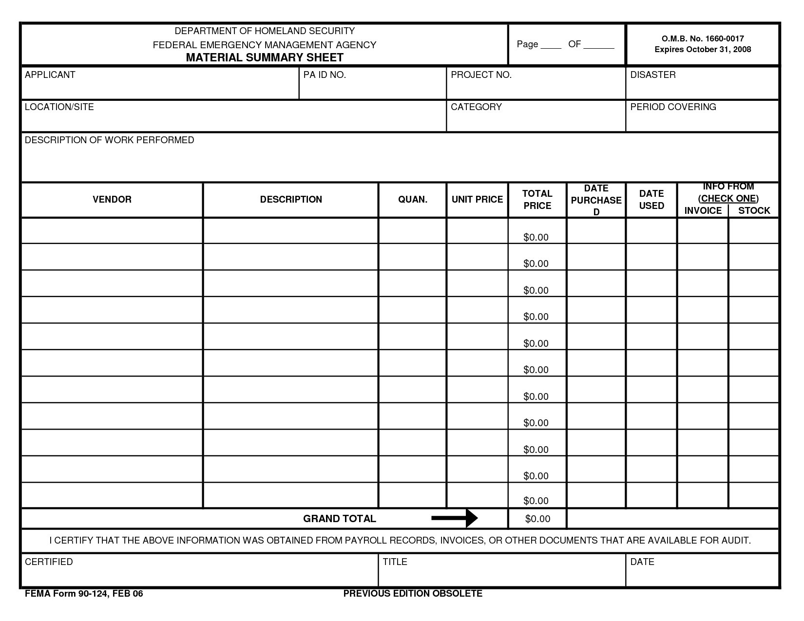 Mechanic Shop Invoice Templates