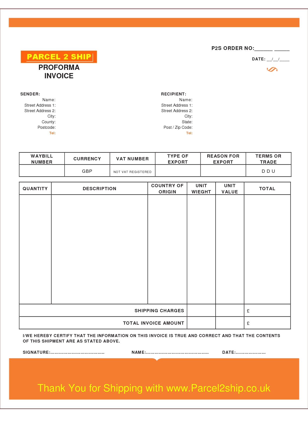 creating invoices with excel