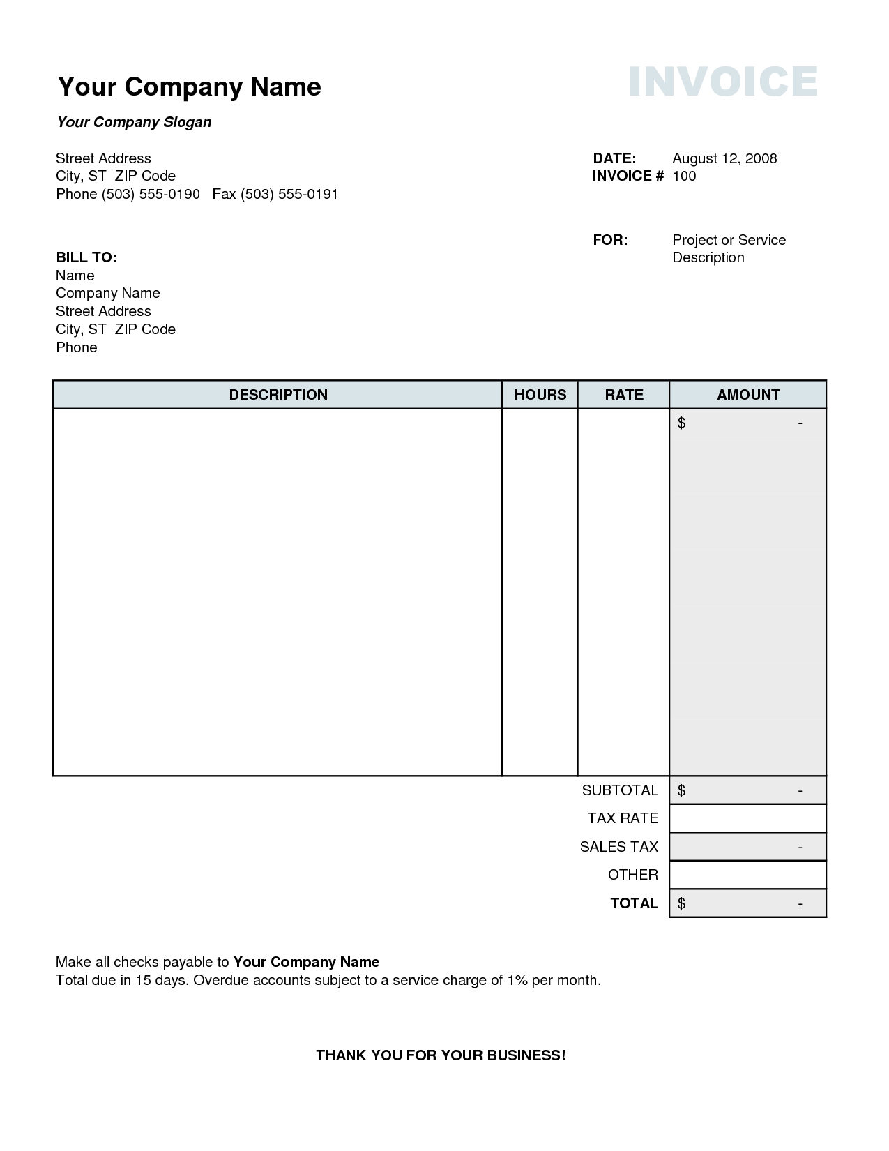 best photos of sample invoice for services format sample service invoice for service