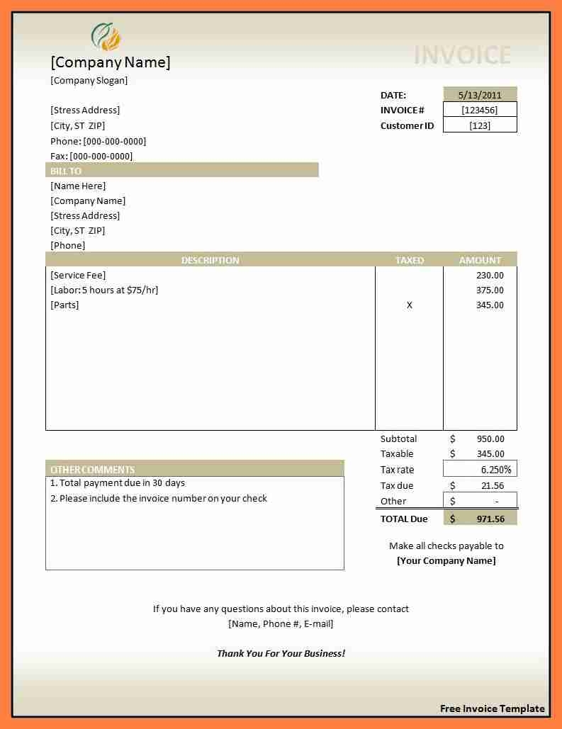 bill invoice format in word 7 bill invoice format in word appointmentletters 793 X 1029