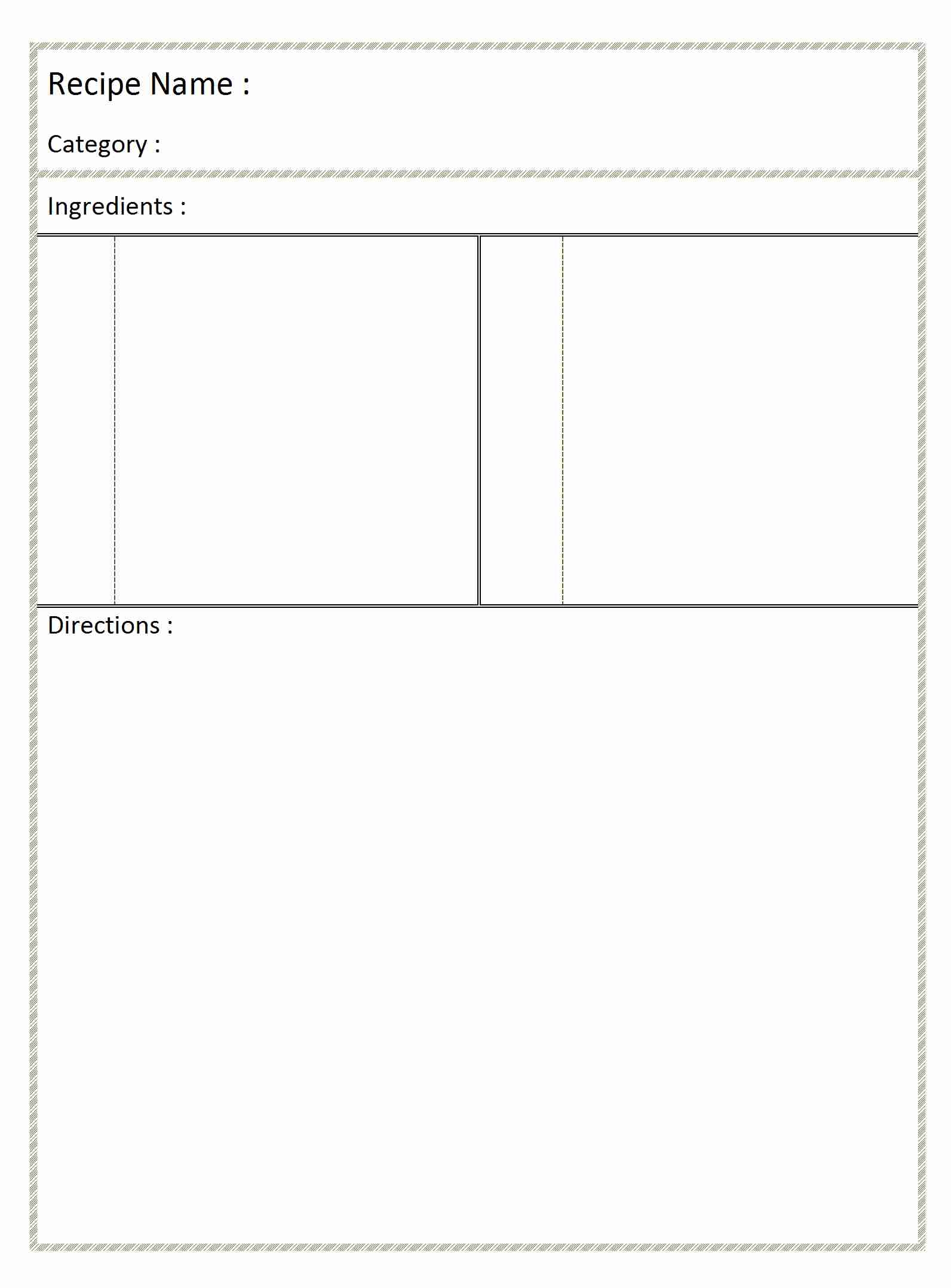 blank recipe card word templates free word templates ms word plain invoice template