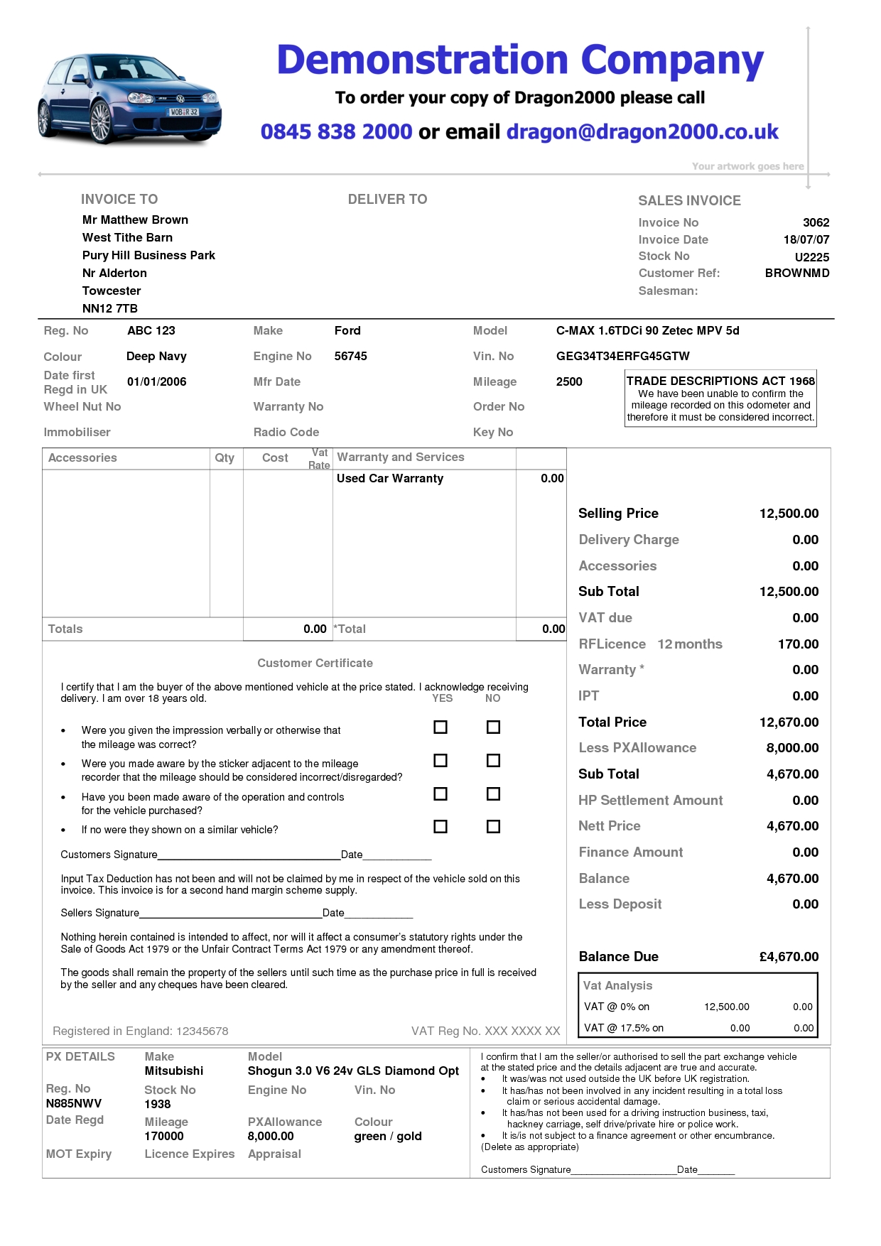 car sales invoice template free free business template invoice for cars