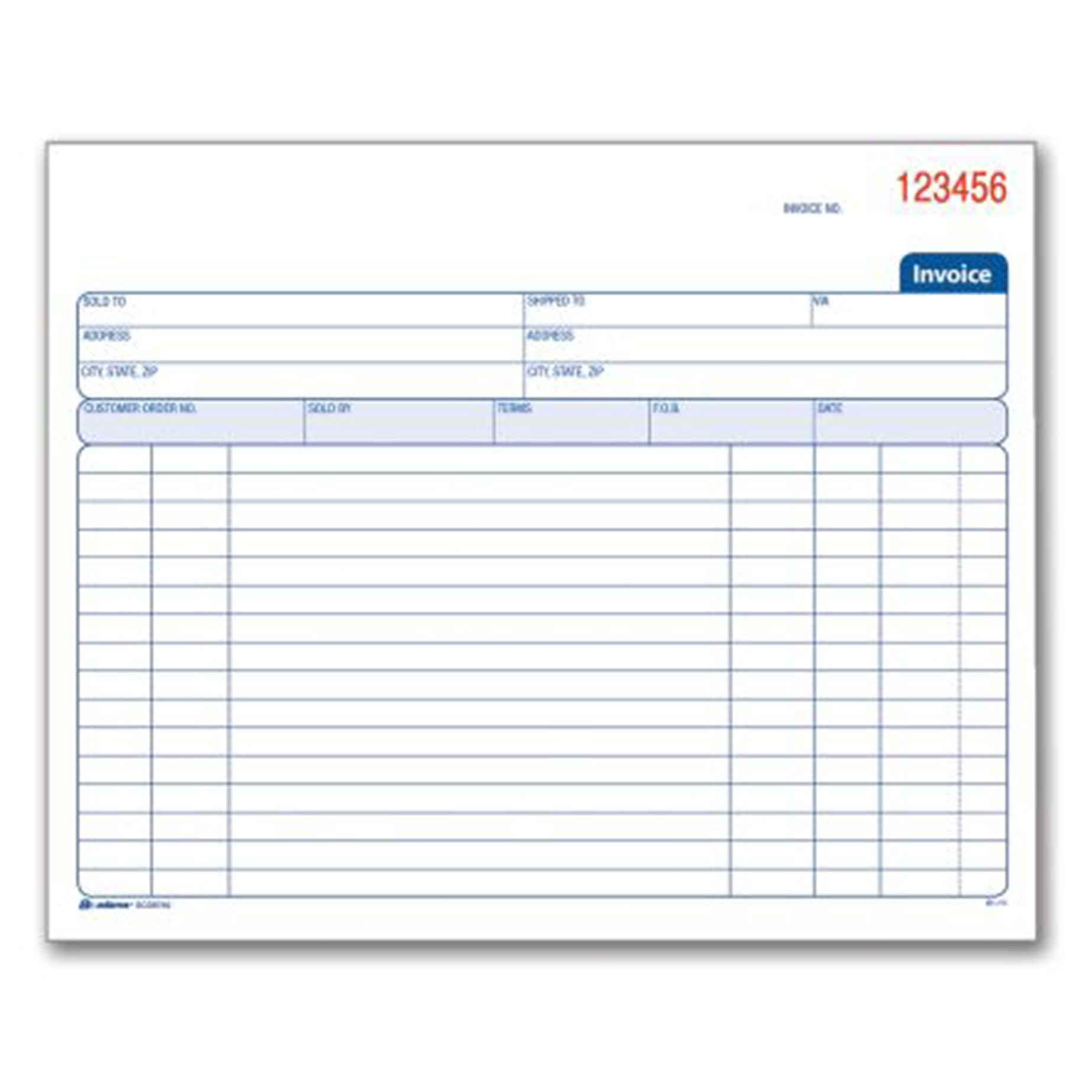 carbonless invoice book 2 part carbonless spiral bound invoice book wayfair supply 1846 X 1846