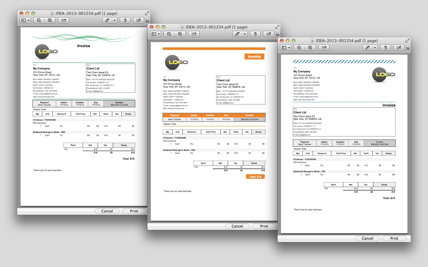 idea invoice apple mac os x invoice program for mac