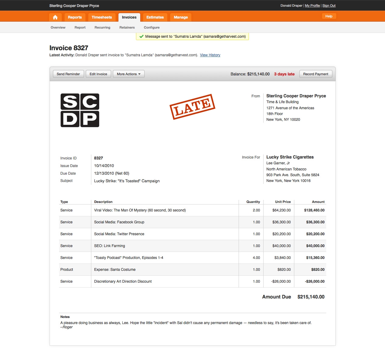 online invoicing archives page 3 of 6 harvest harvest invoice template