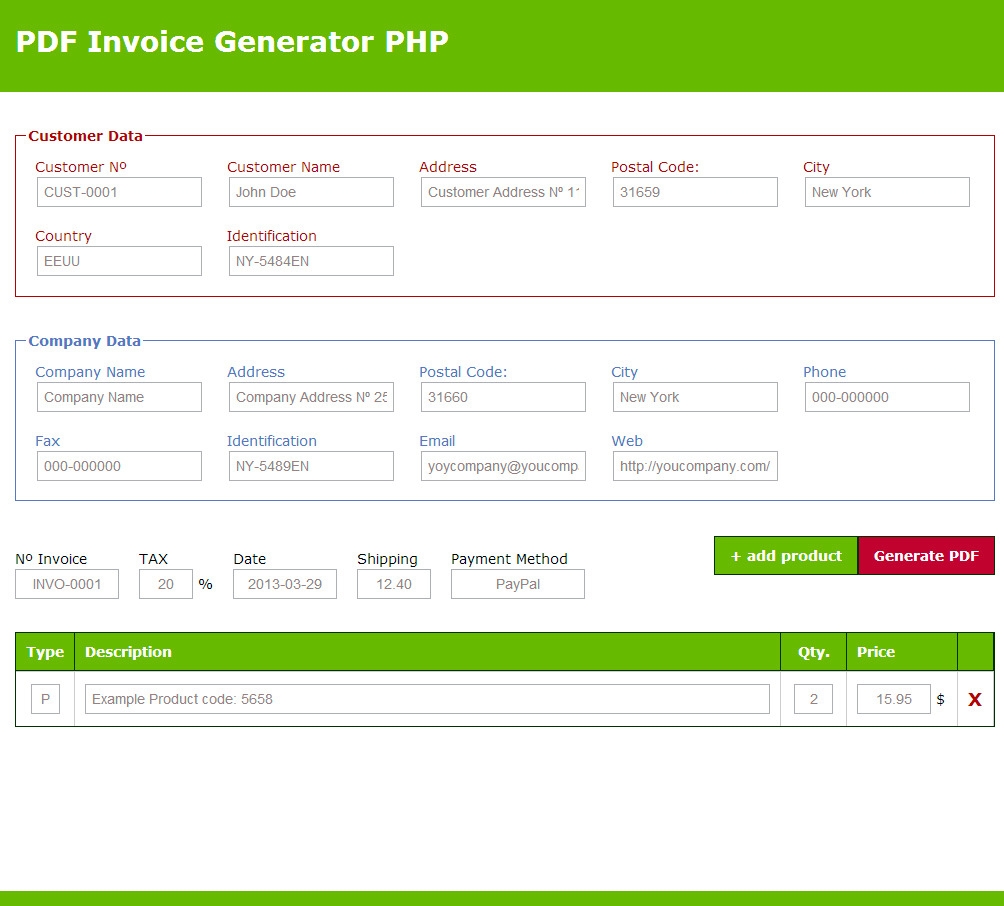 pdf invoice generator v 10 wotrap codecanyon pdf invoice generator