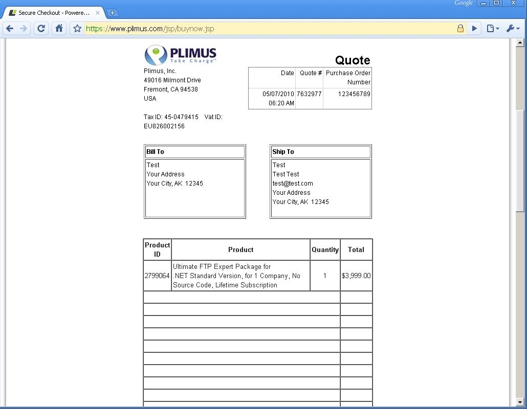 purchase order po and invoice
