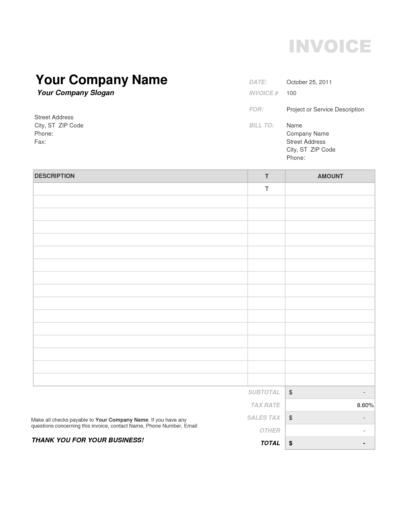 quebec invoice template free printable invoice tax invoice template australia