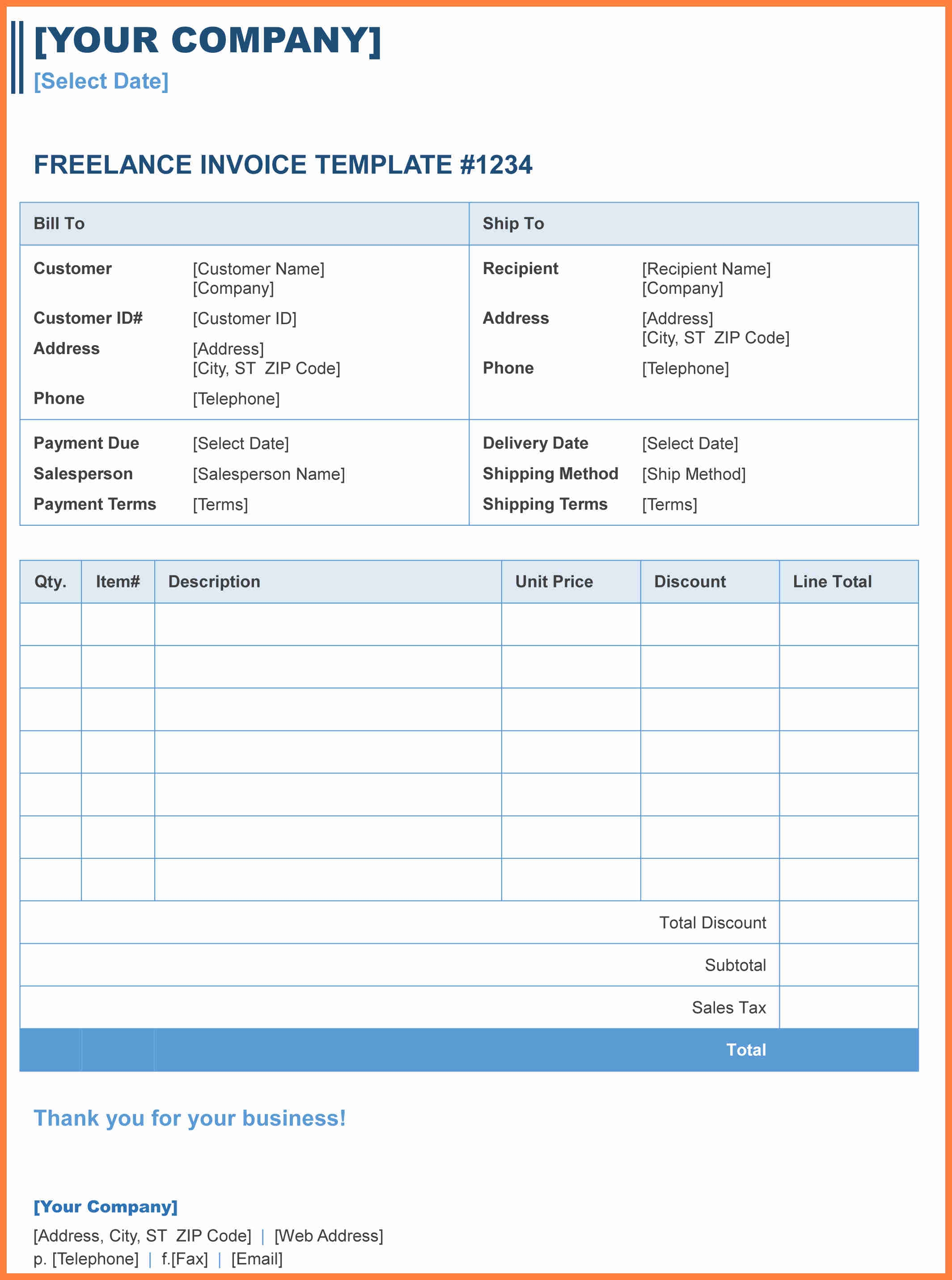 sample invoice template microsoft word 10 freelance invoice template microsoft word appointmentletters 2129 X 2863