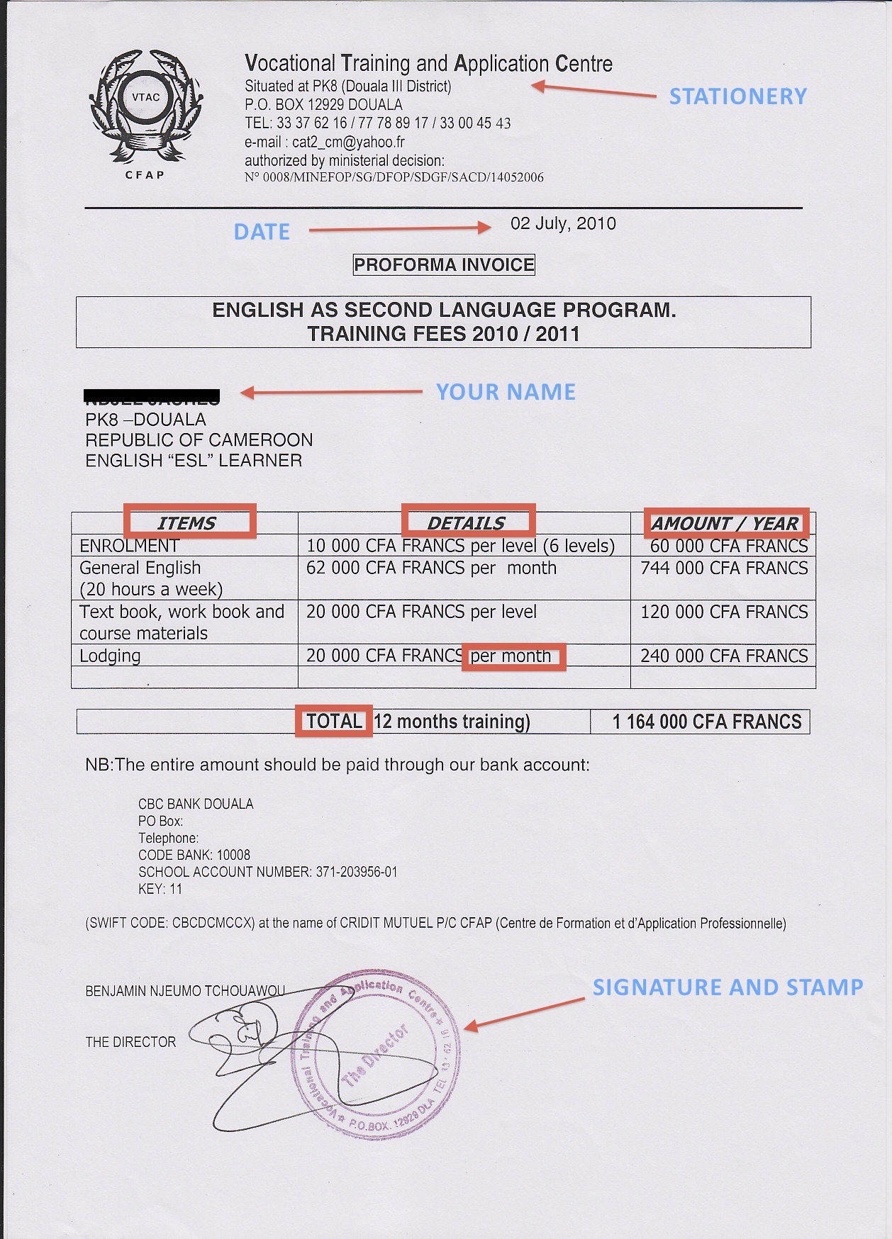 sample of school invoice the albert baker fund in africa sample of a invoice