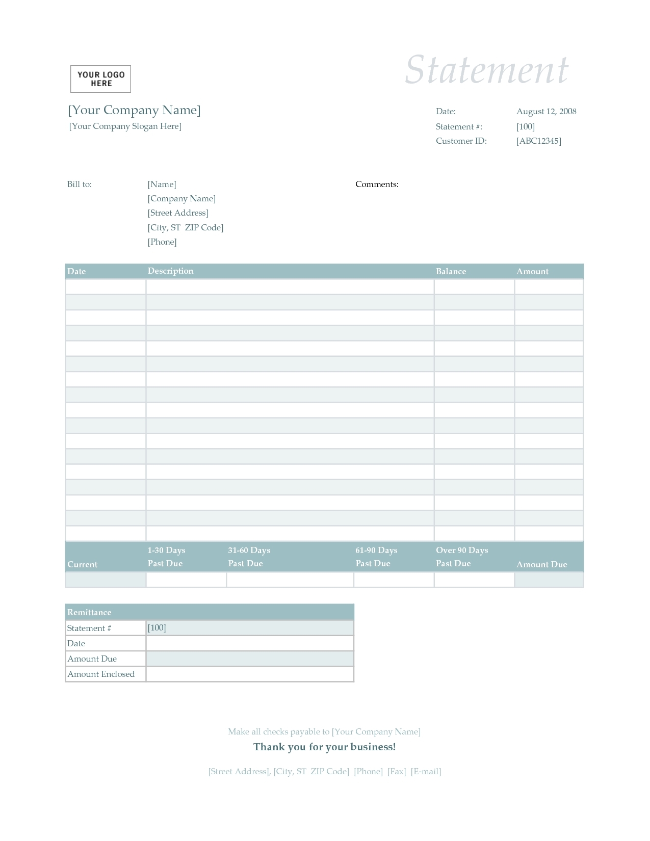 tax invoice statement template invoice statement template invoice template free 2016 1275 X 1650