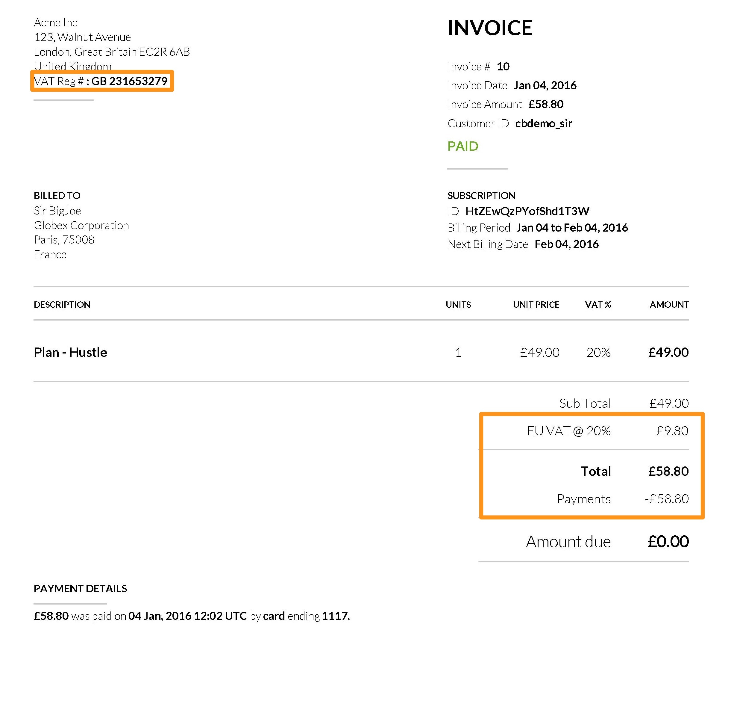 Eu Vat Reverse Charge Invoice Wording