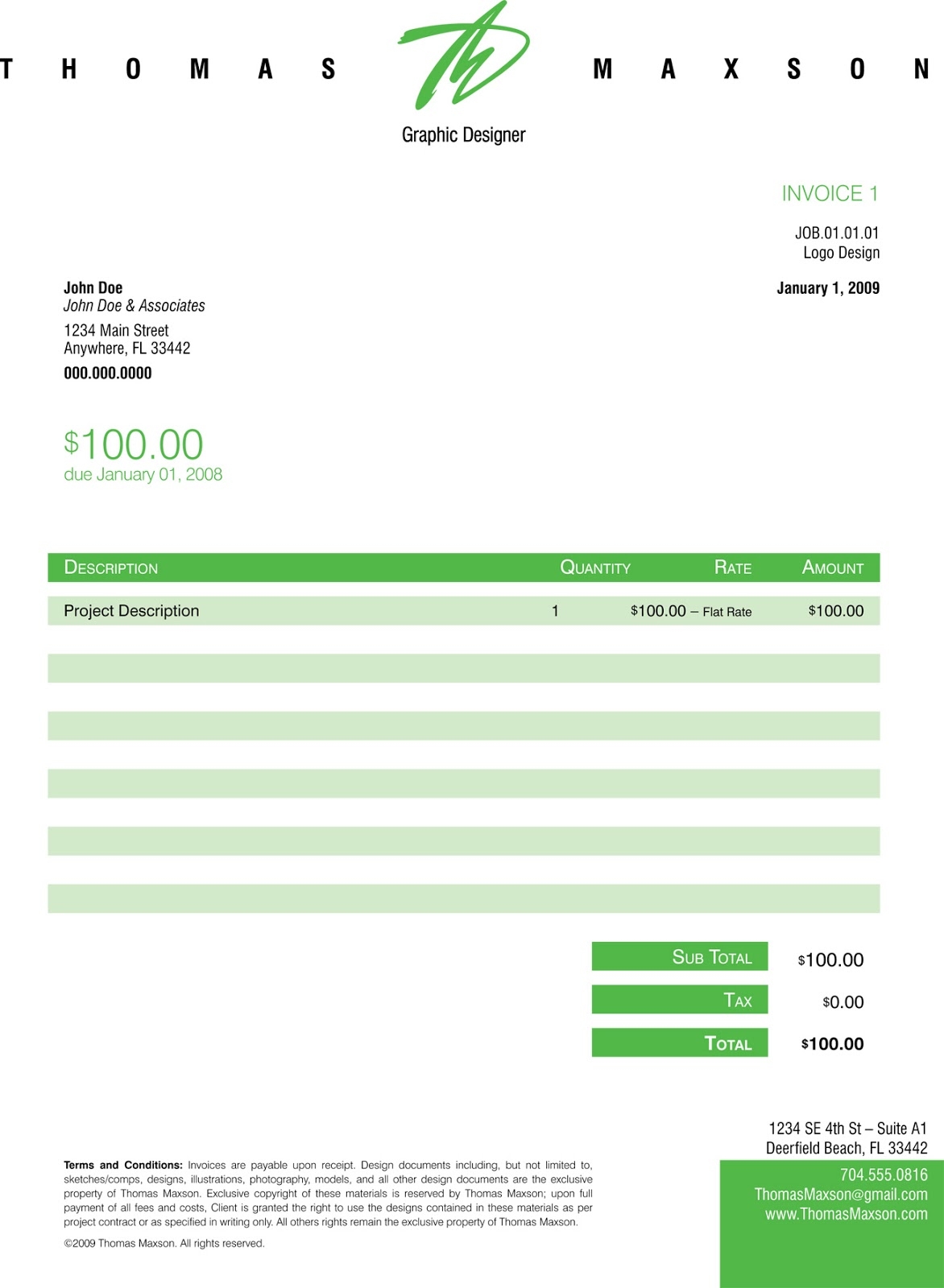 Sample Invoices Excel