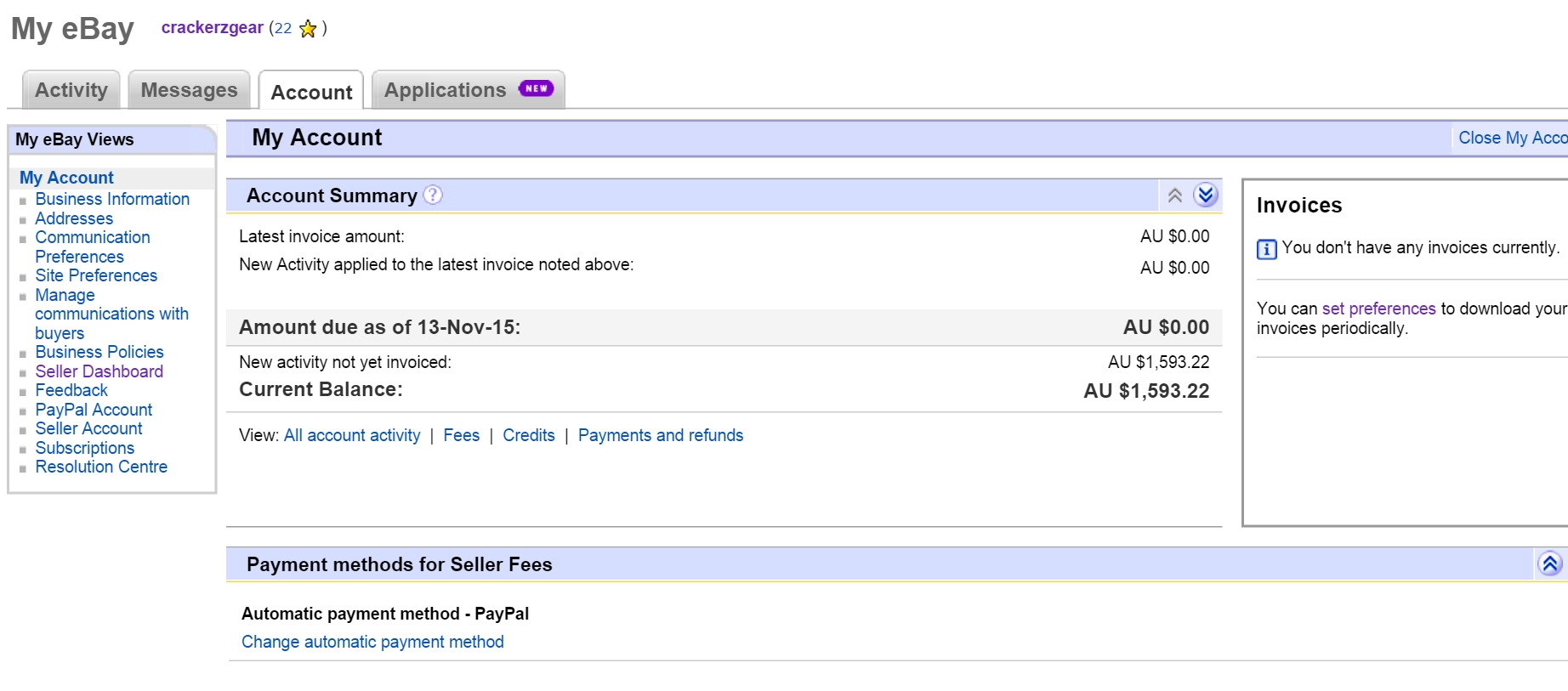 invoice fee for 159322 the ebay community ebay invoice fee