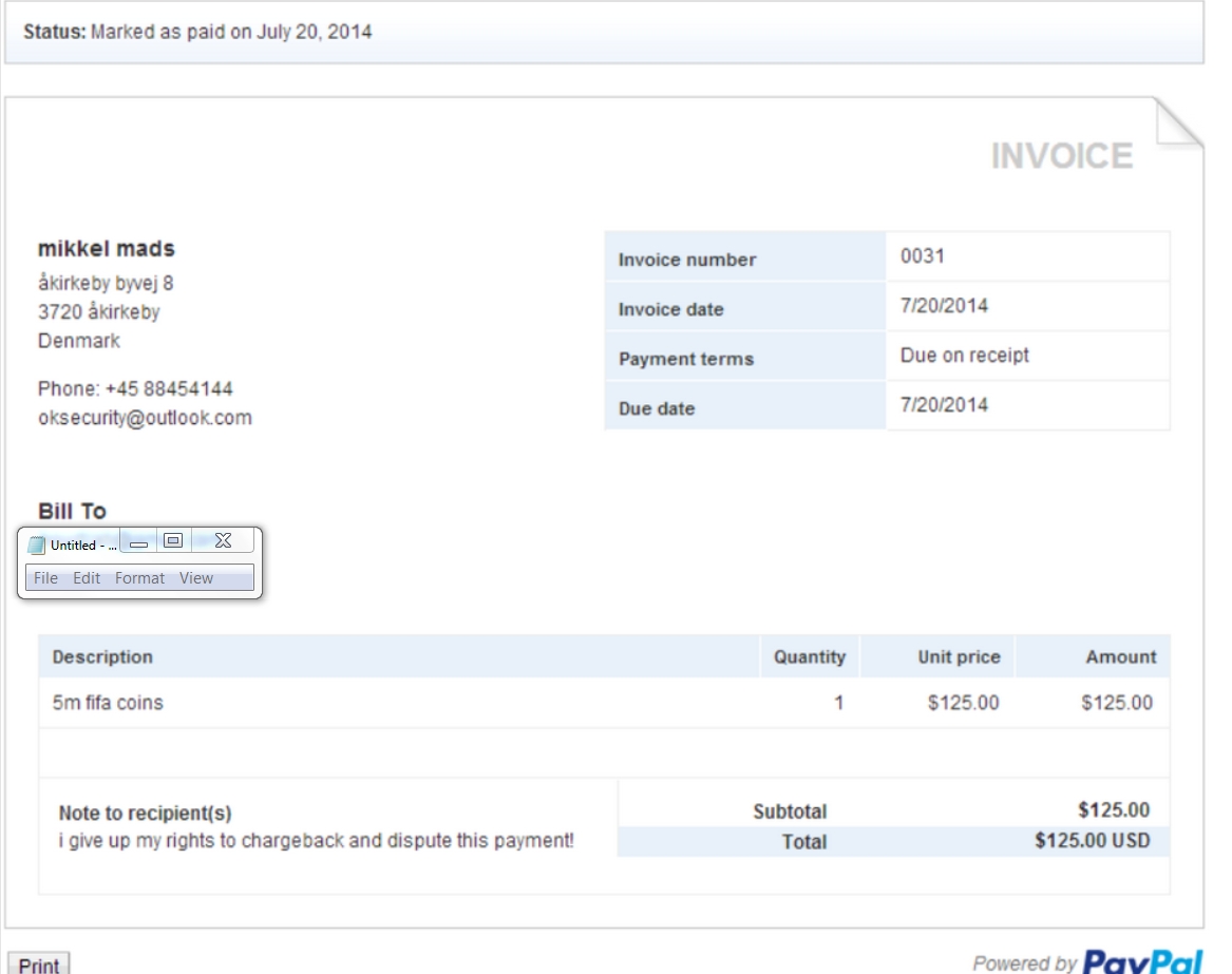 watch out for the paypal invoice scam sythe the craigslist of paypal invoice scams