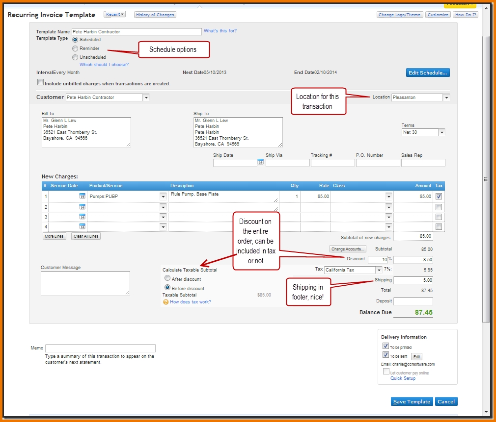 11 quickbooks invoice templates proposaltemplates quickbooks invoice templates