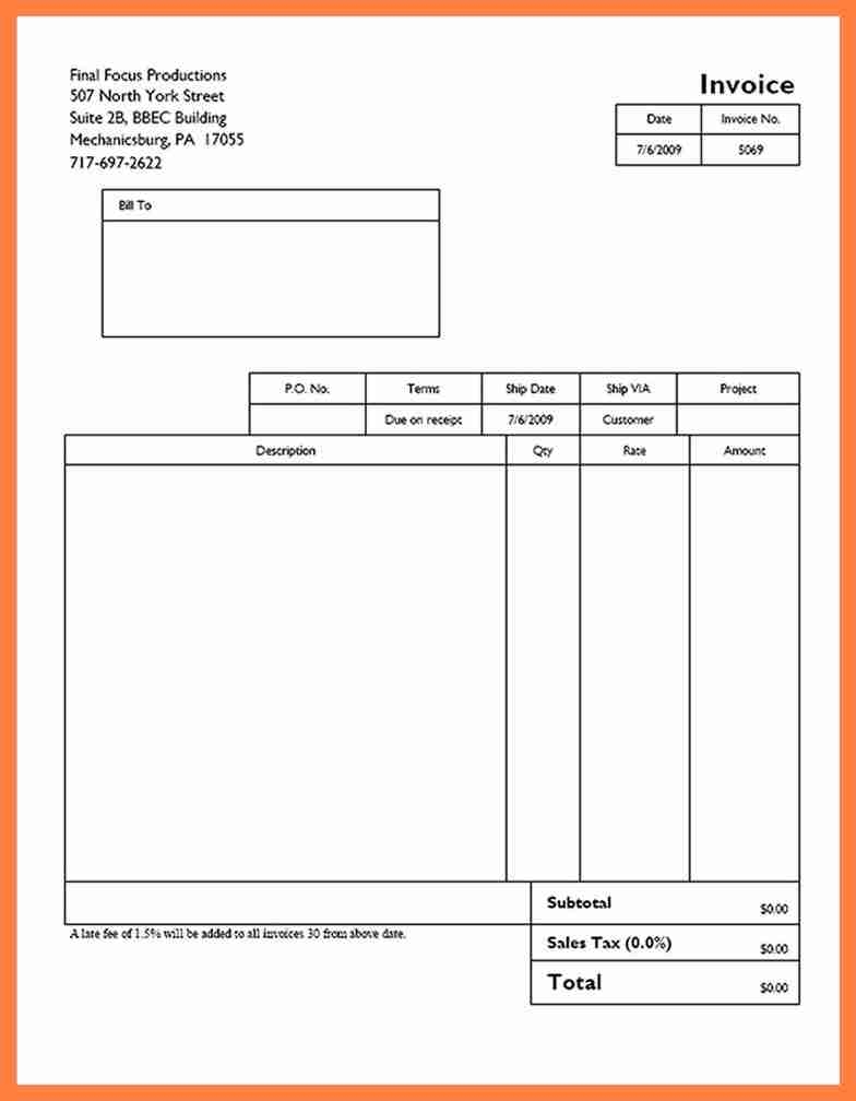 create quick invoice