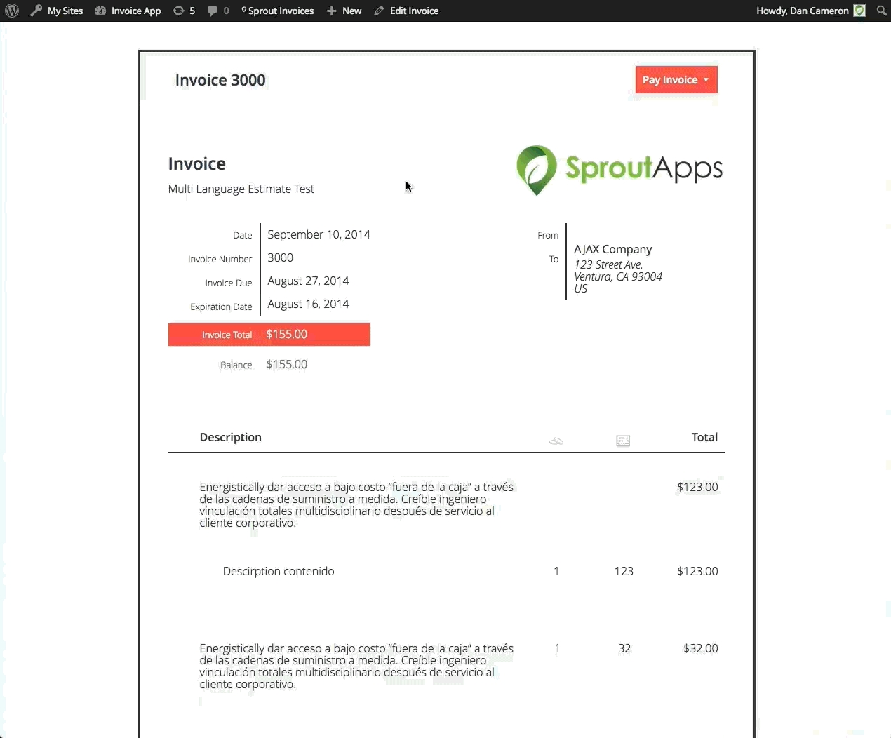 invoice estimate template selecting custom invoice amp estimate templates sprout apps 1270 X 1052