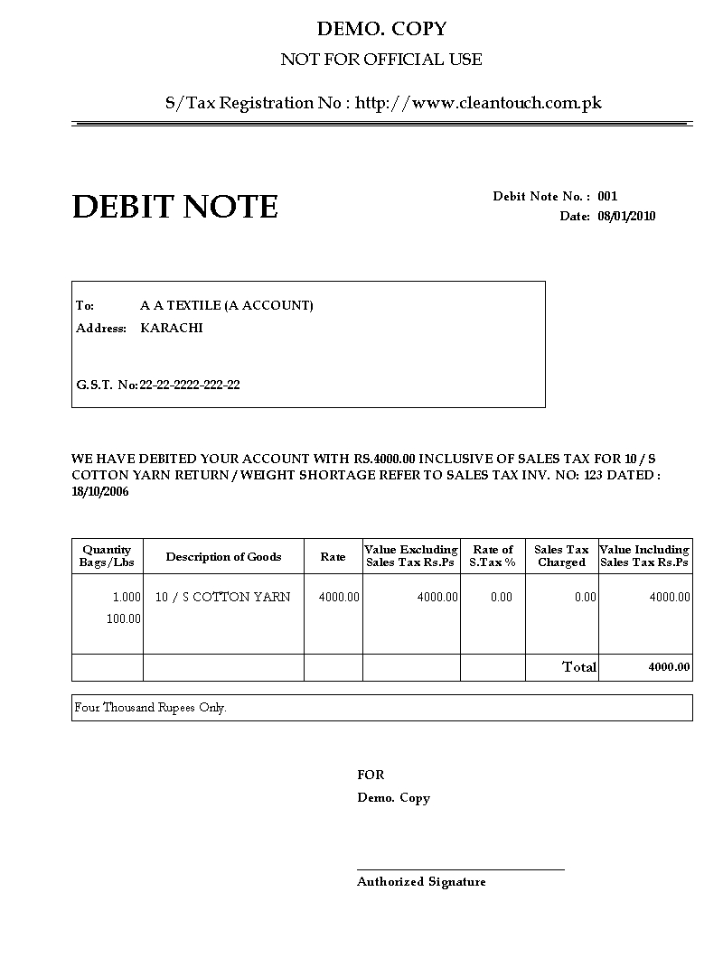 letter of debit note received payment letter sample credit note debit note and invoice