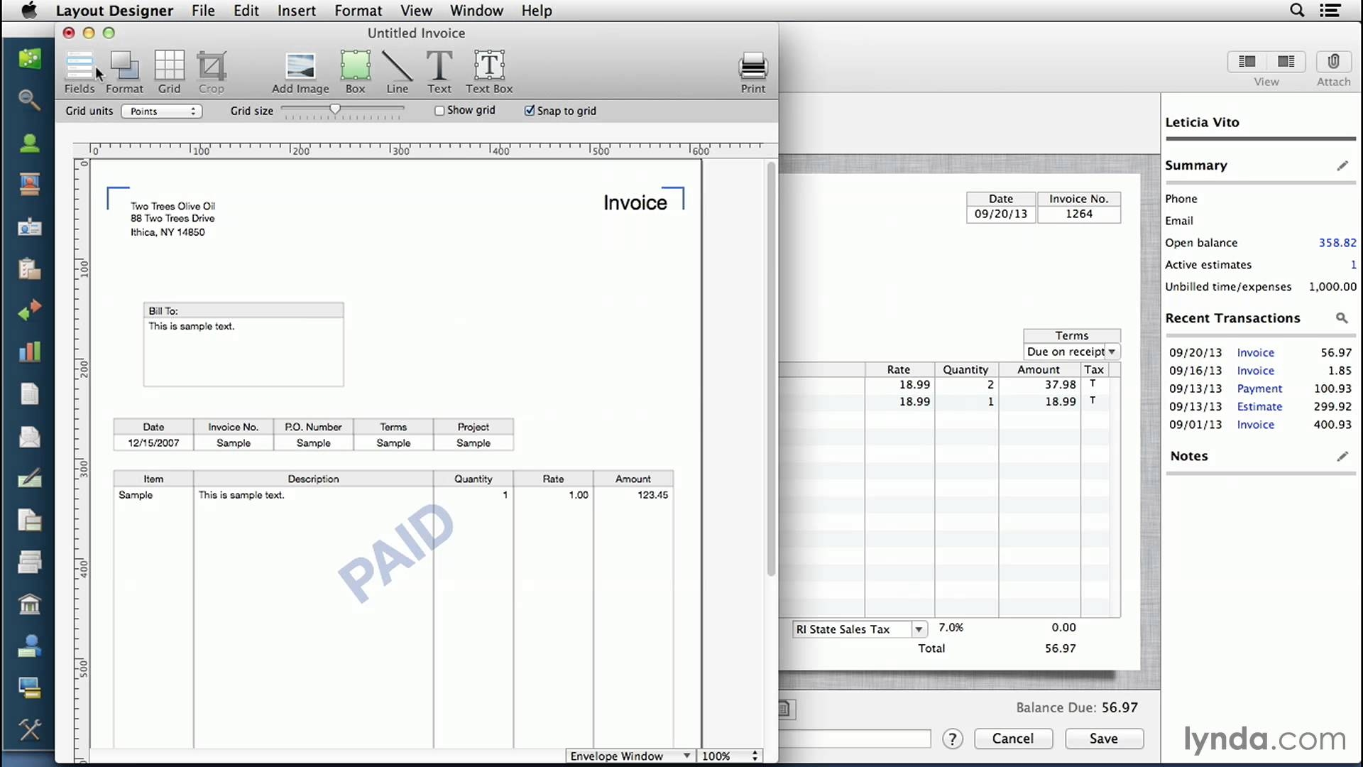 custom invoices for quickbooks