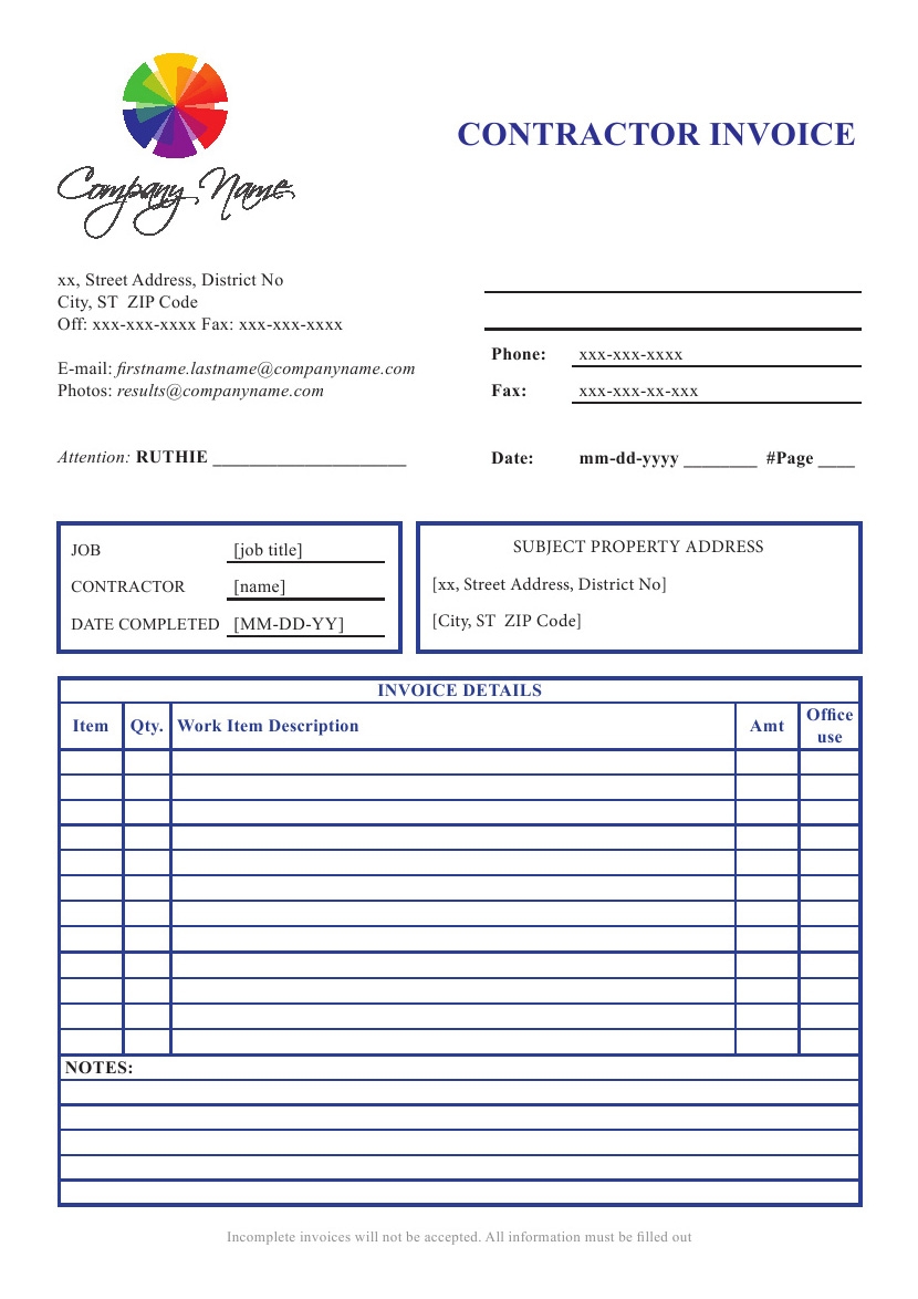 Quotation And Invoice Invoice Template Ideas