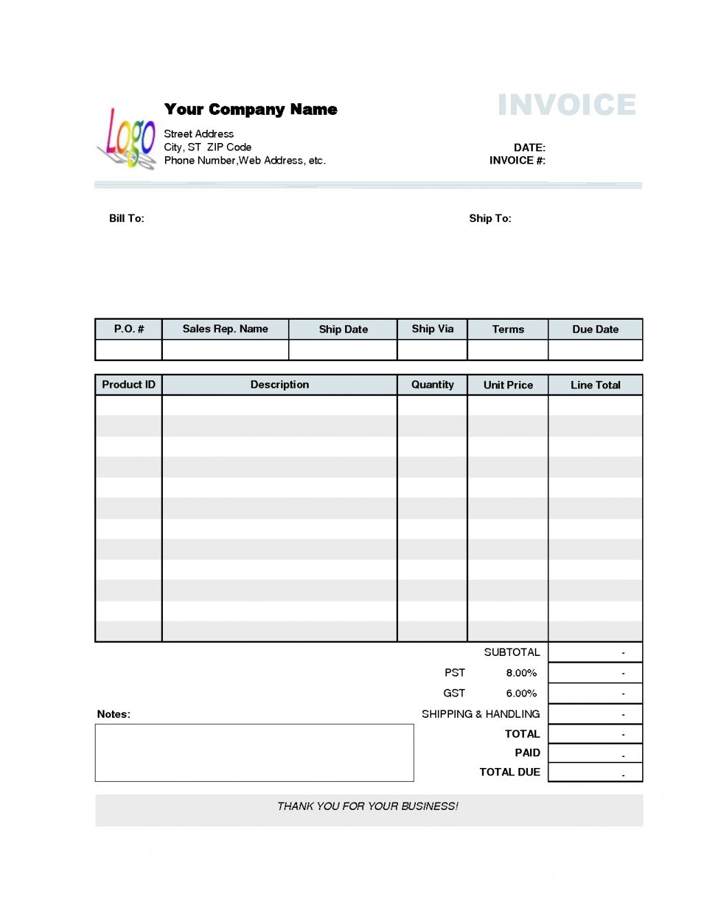 Making An Invoice