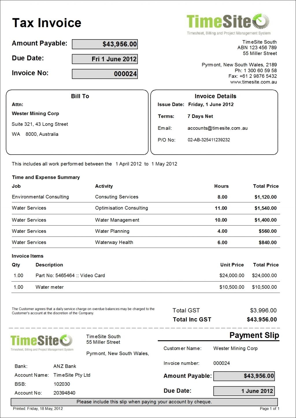 tax invoice example businessinvoicetemplatexyz example of tax invoice
