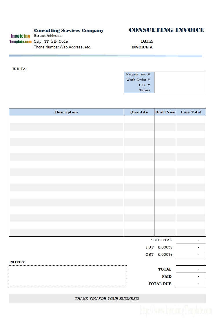 consulting invoice template consulting invoice templates 731 X 1101