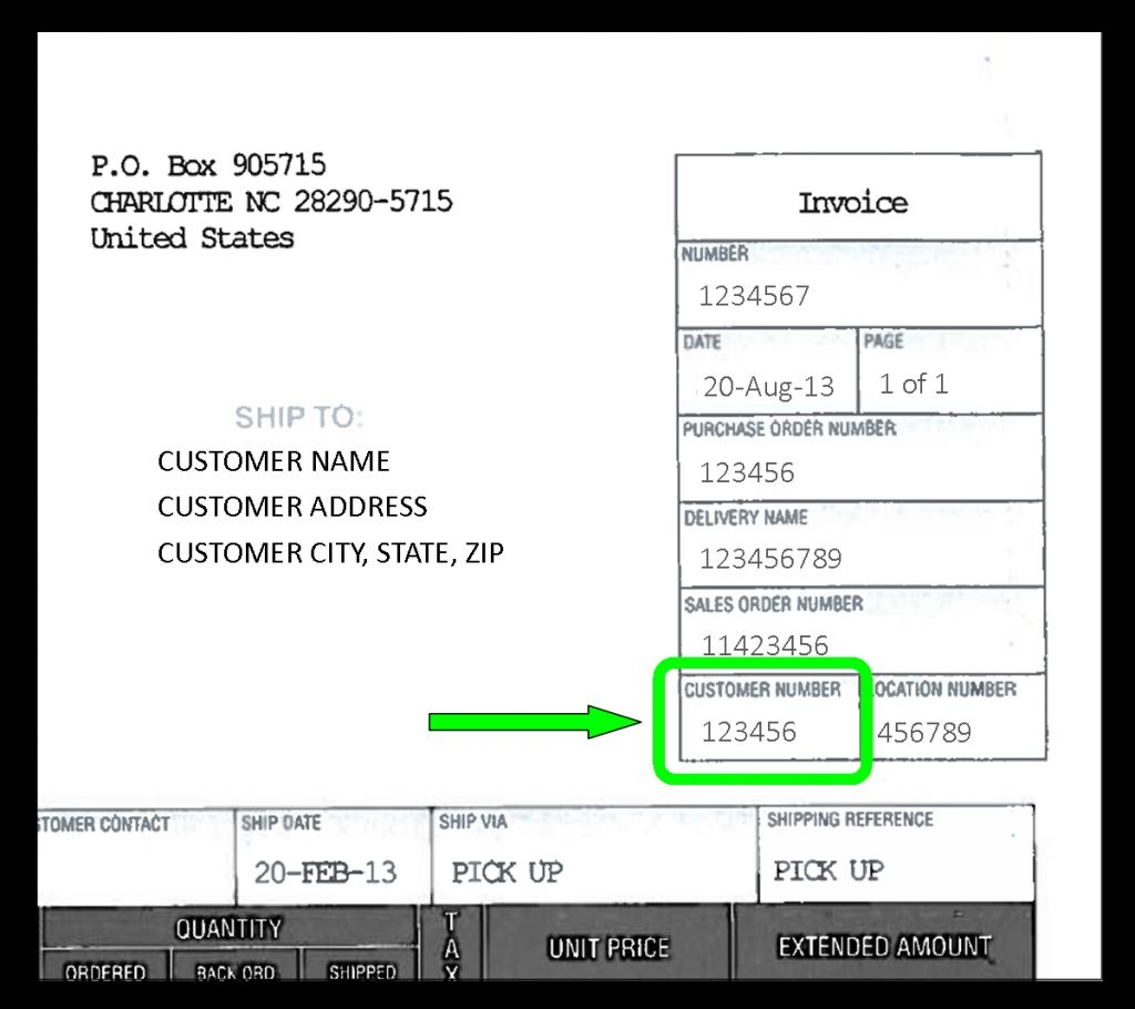 invoice number example