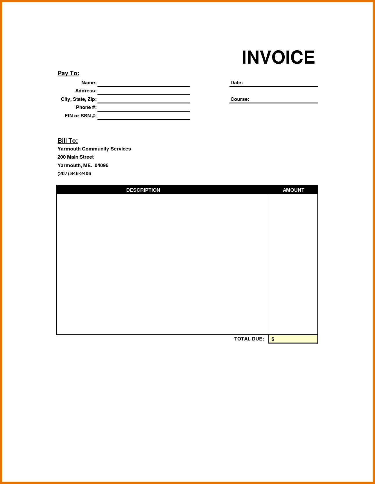free blank invoices 7 free blank invoice itinerary template sample 1291 X 1666