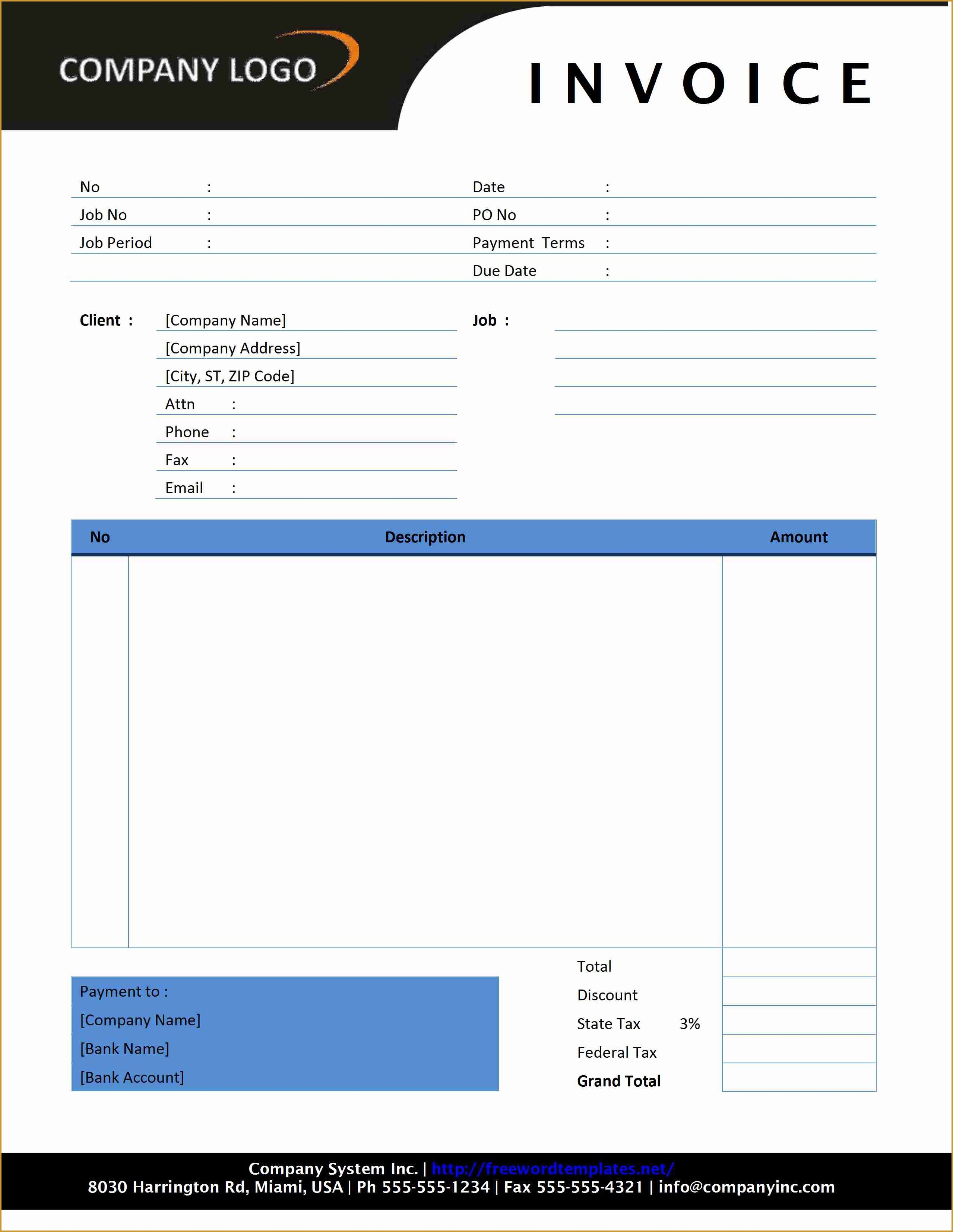 invoice microsoft word blank invoice templates in pdf word amp invoice on word