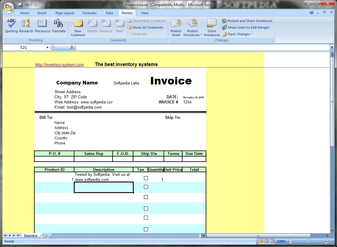 Invoice Software Free Download Full Version Invoice Template Ideas