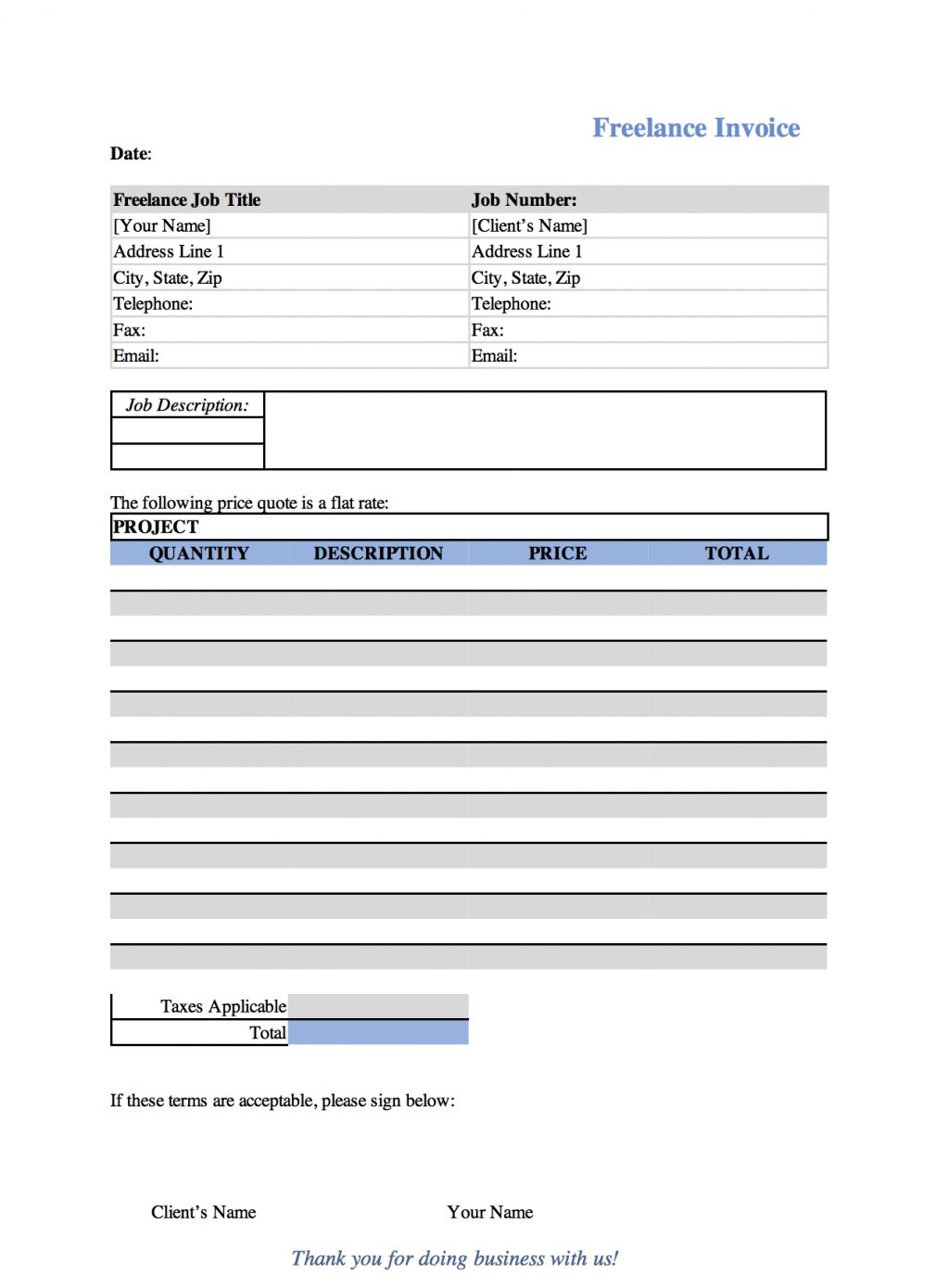 invoice template word 2003 free invoice templates for word invoicegenerator 1024 X 1389