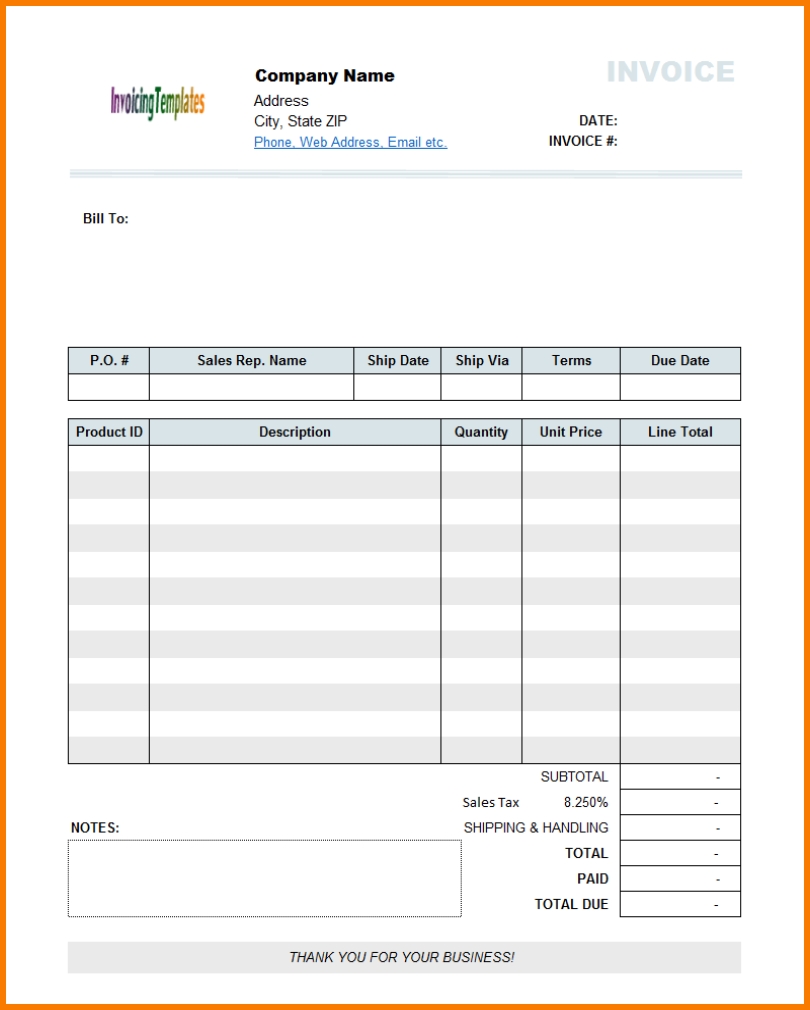 7 free printable invoice receipt templates printable invoice free