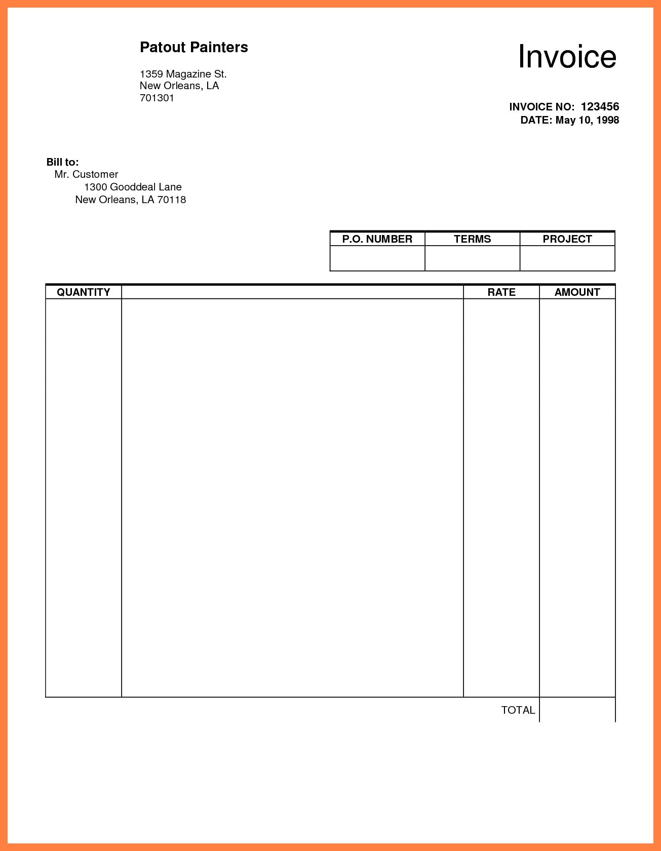 google docs invoice template australia