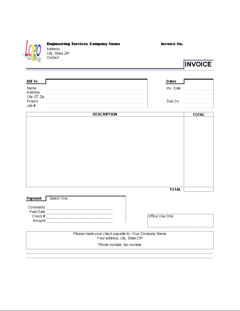 house rental invoice template in excel format free templates rental invoice template