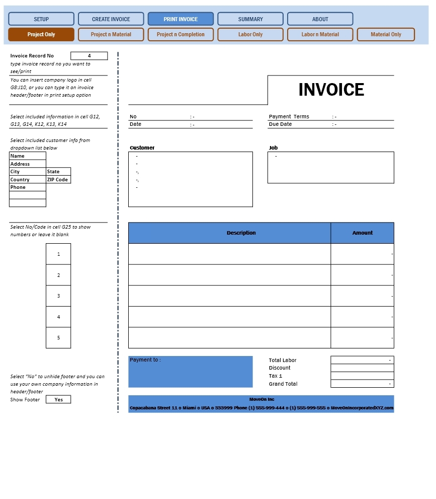 libreoffice invoice template invoice templates microsoft and open office templates 867 X 991