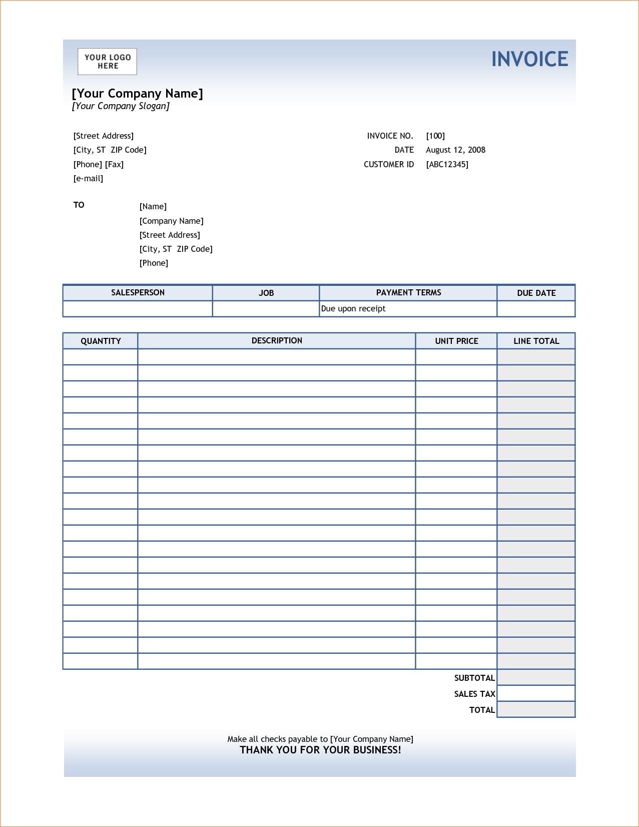 service invoice service invoice service invoice format in word invoice for services template