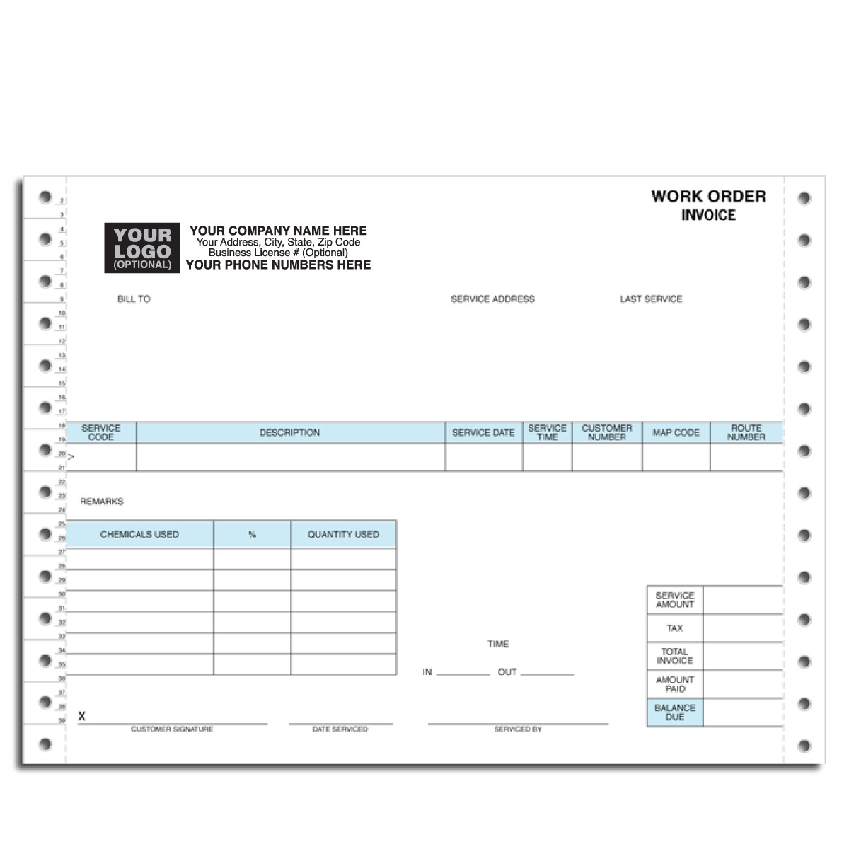 work order invoice invoic work order invoice sample work order invoice order form