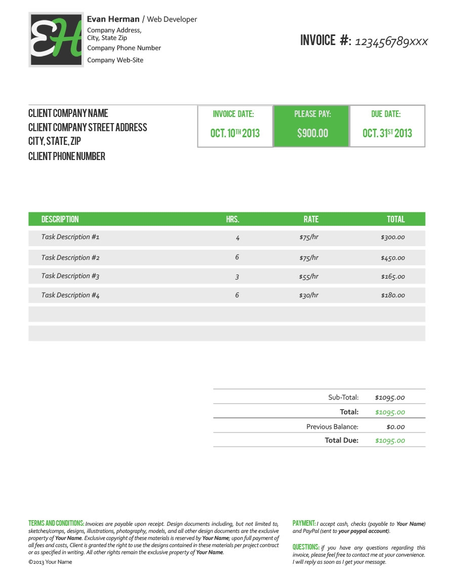 wwwevan herman free psd invoice template free download invoices