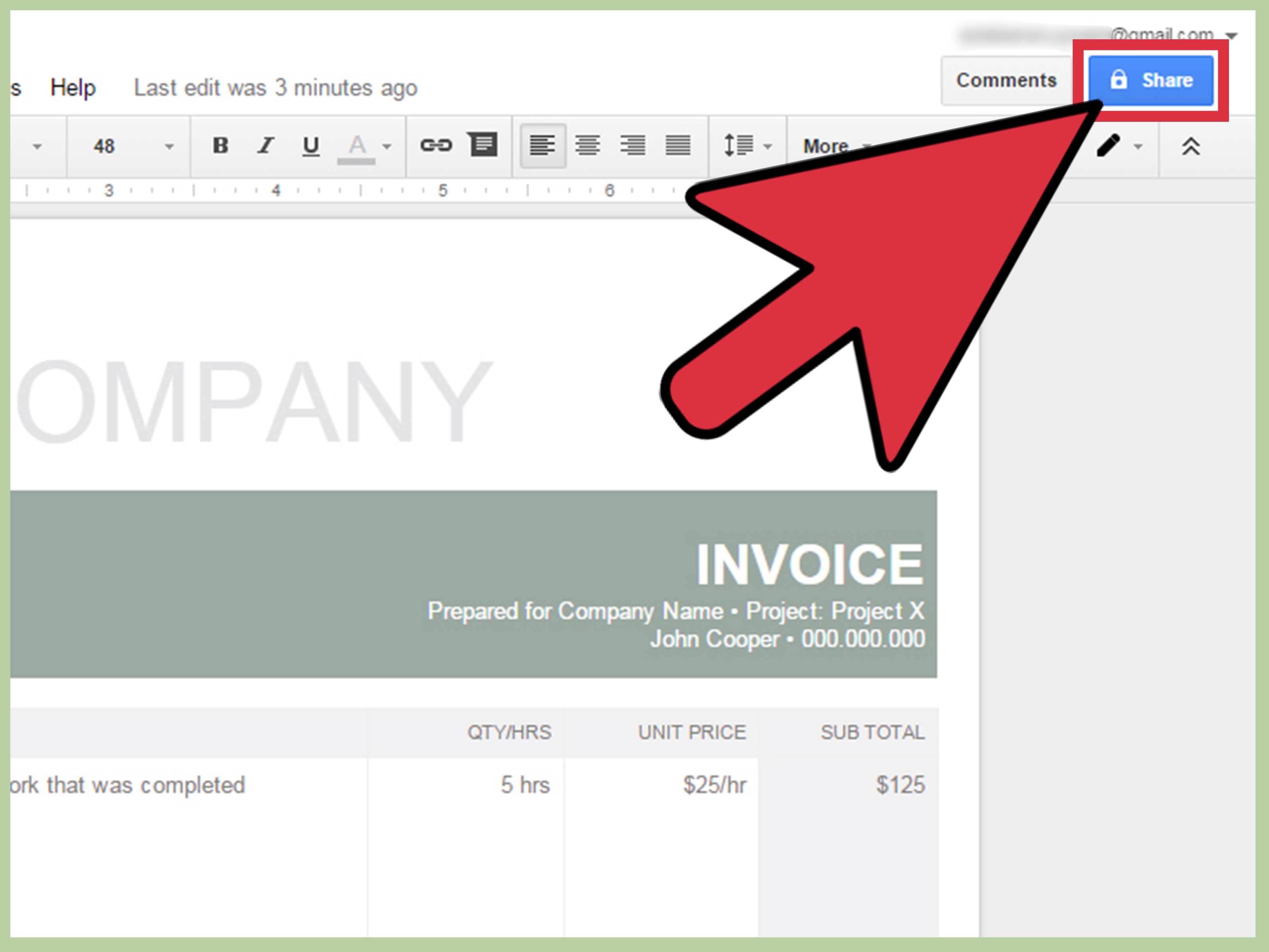 create invoices