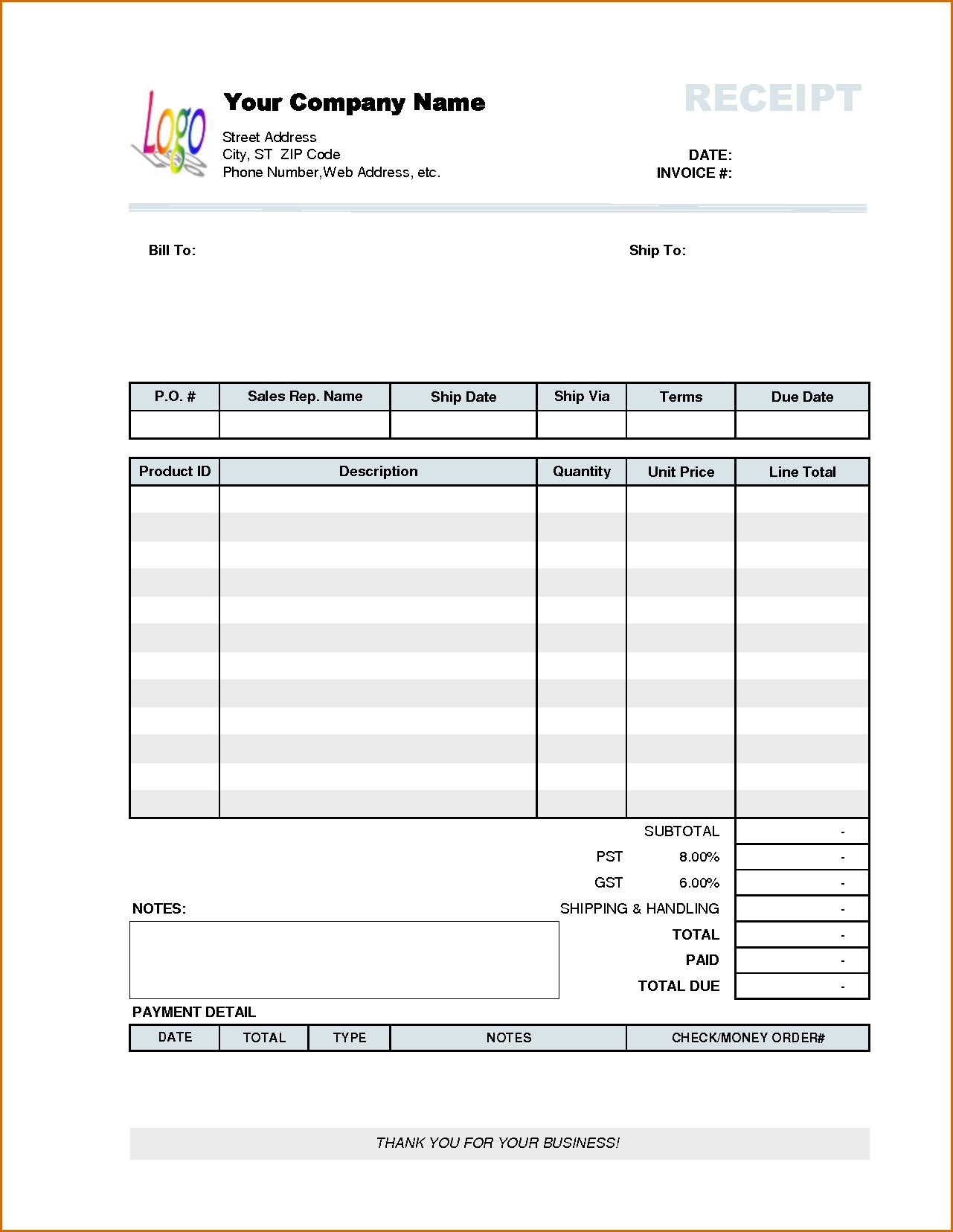 fee receipt format cash receiving format best photos of receipt invoice and receipt template